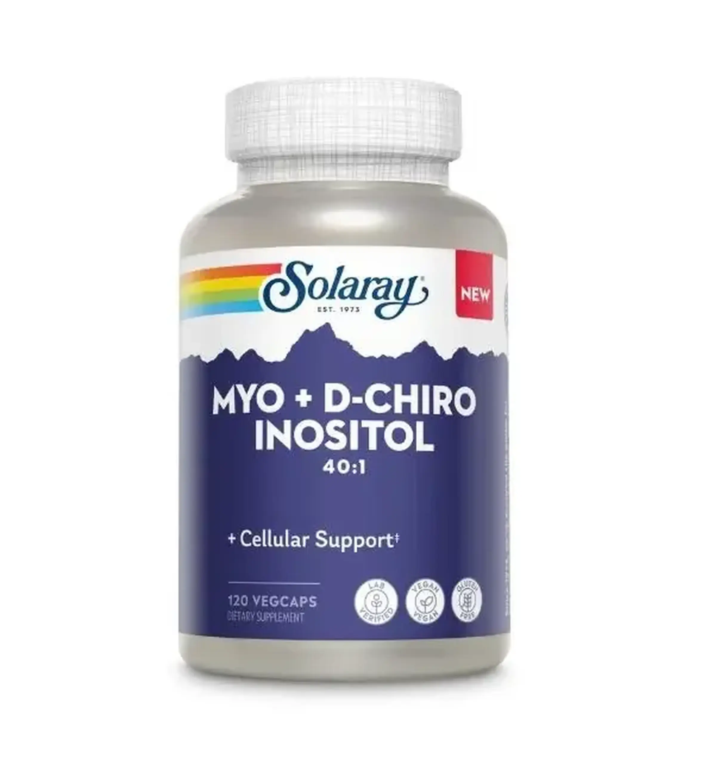 Solaray, Myo + D-Chiro Inositol, 120 VegCaps