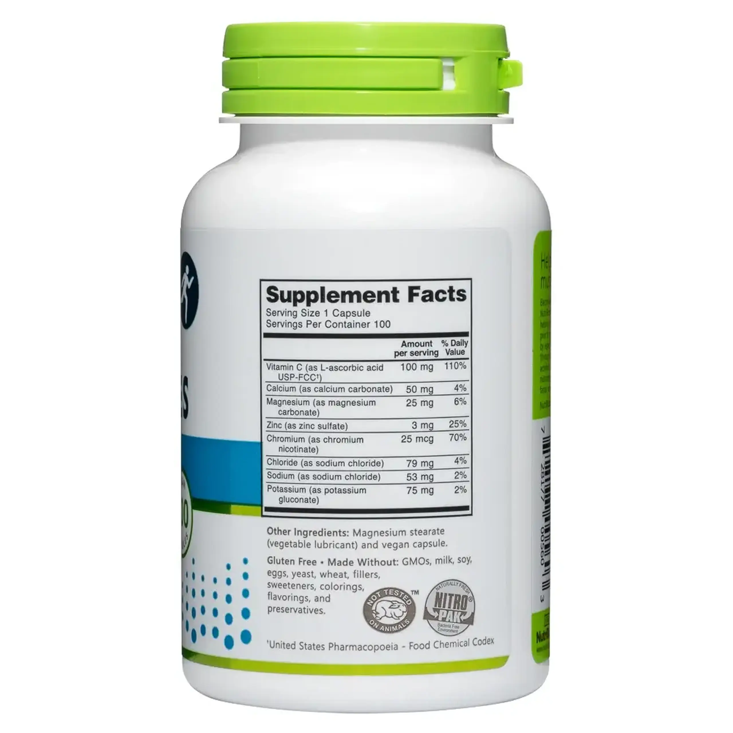 Nutribiotic, Essential Electrolytes, 100 caps