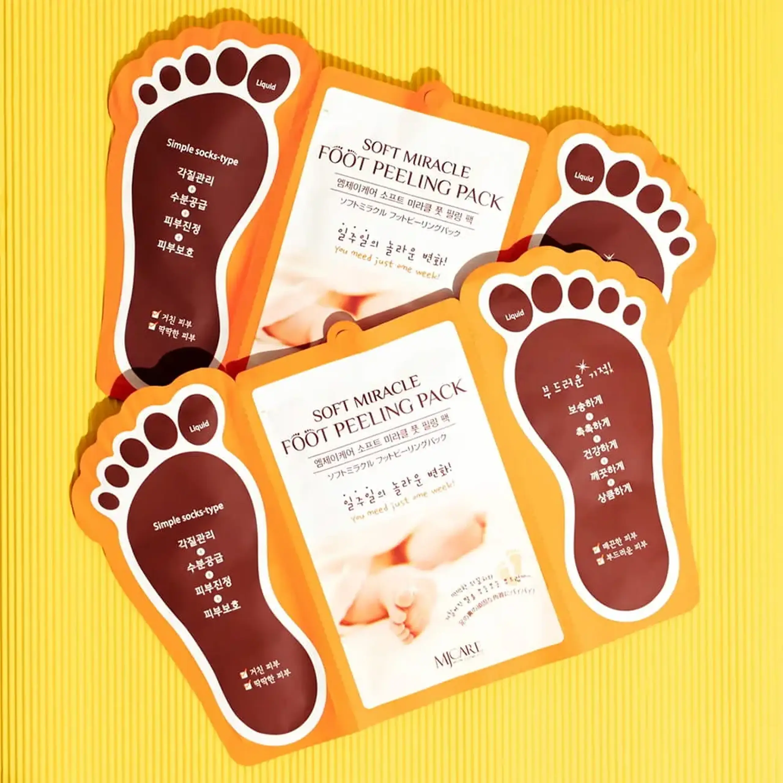 Masca-şosetele peeling MjCare Soft Foot Peeling Pack