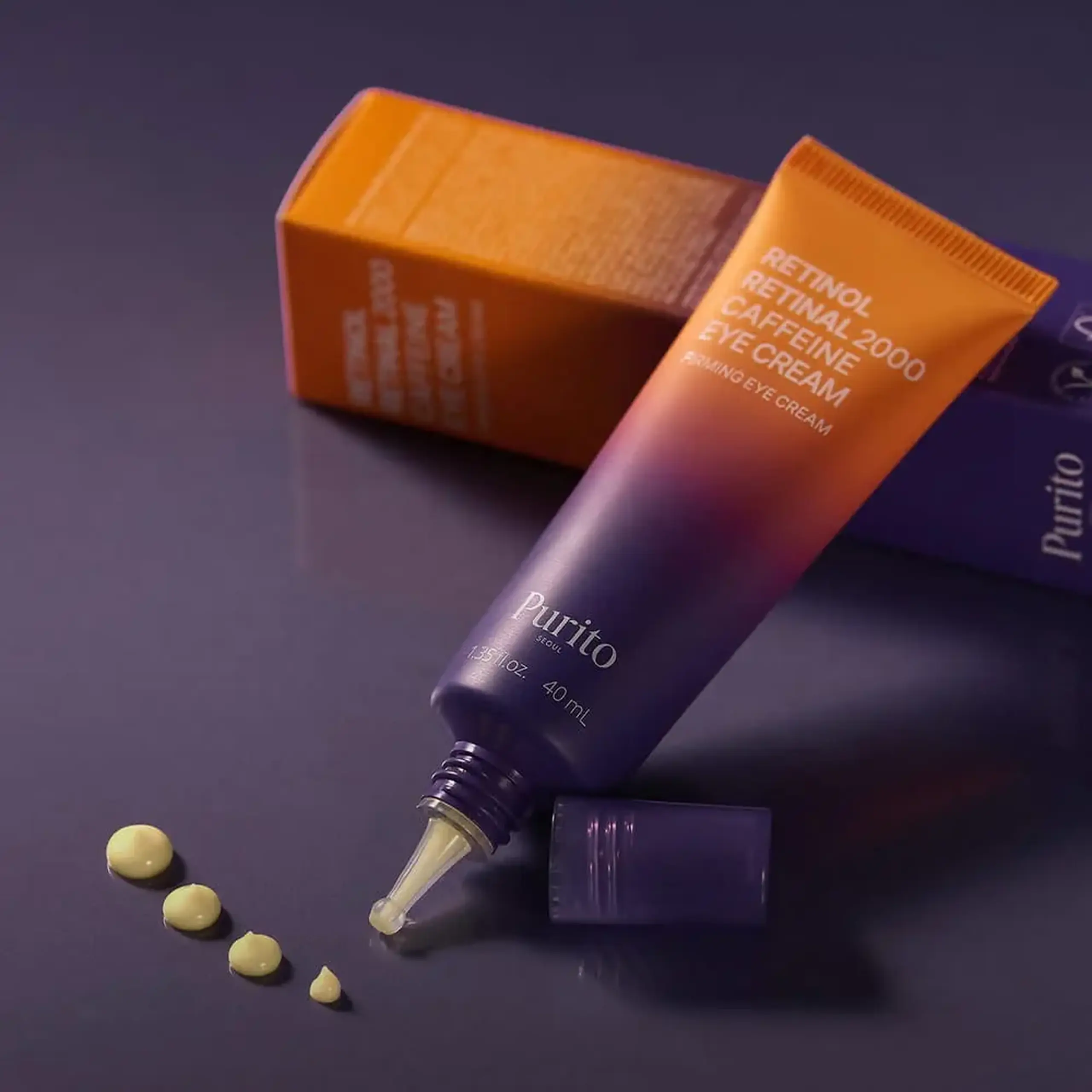 Cremă anti-age pentru ochi Purito Seoul Retinol Retinal 2000 Caffeine Eye Cream 40 ml