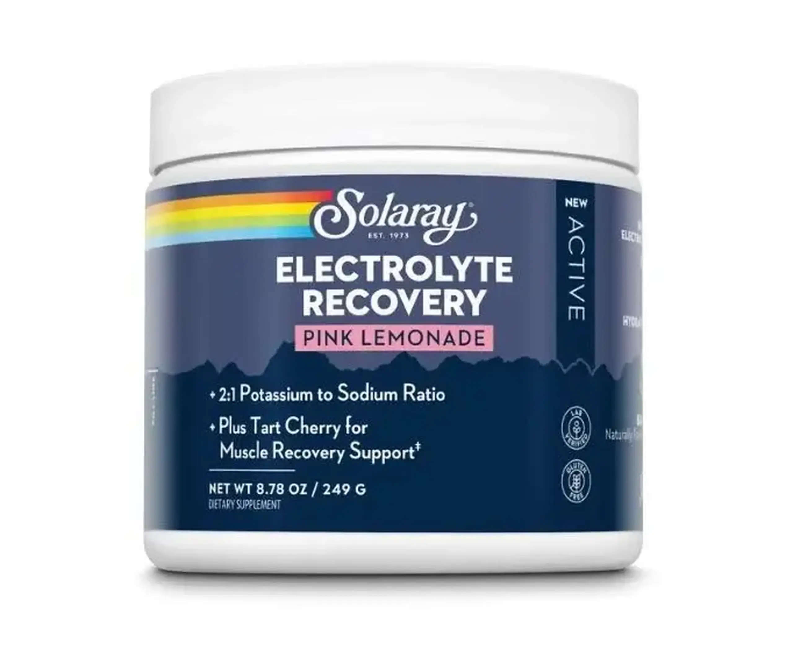 Solaray, Electrolyte Recovery Powder, Pink Lemonade, 249 g