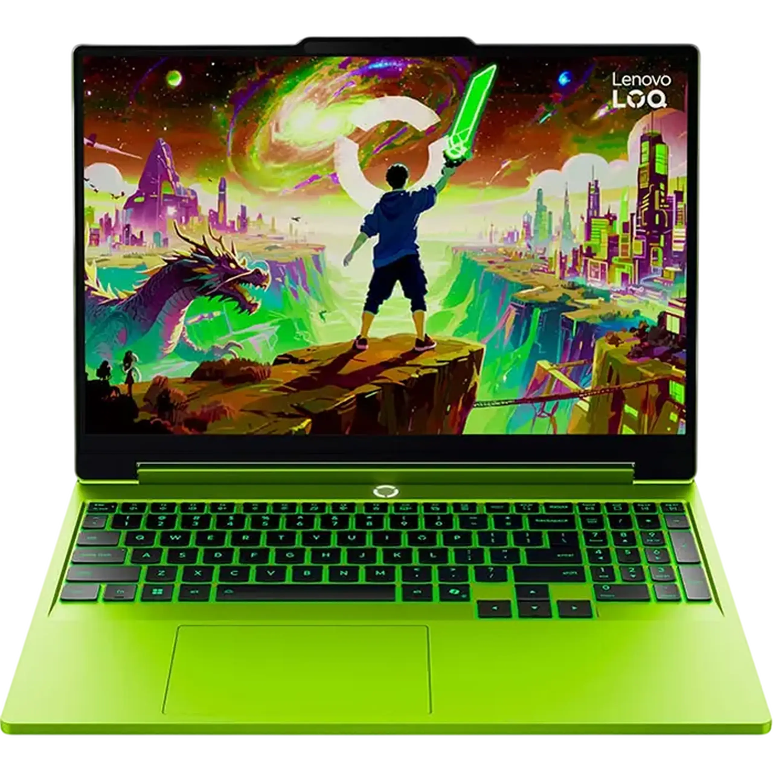 Laptop Gaming 15,3" Lenovo LOQ 15AHP11, Surge Green, AMD Ryzen 7 250, 16GB/512GB, Fără SO