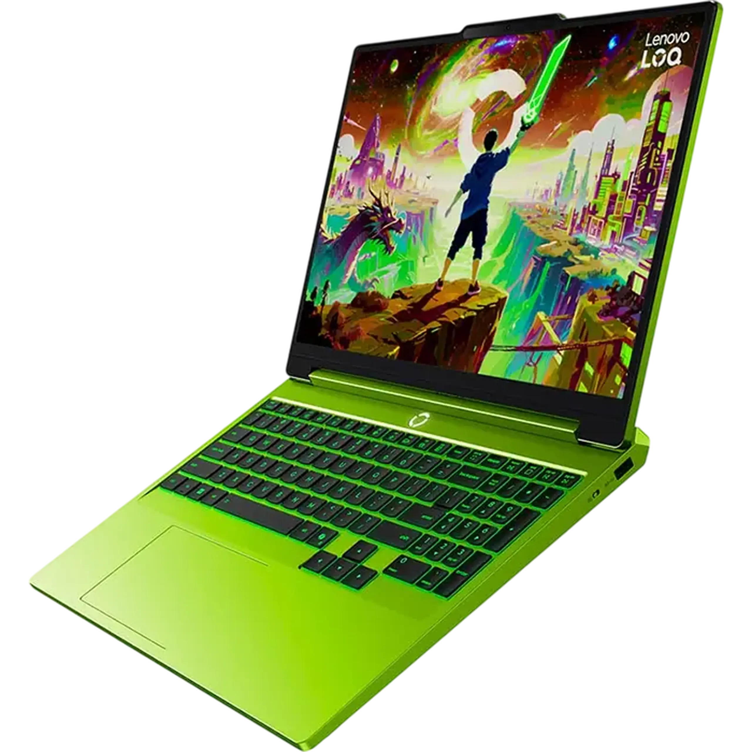 Laptop Gaming 15,3" Lenovo LOQ 15AHP11, Surge Green, AMD Ryzen 7 250, 16GB/512GB, Fără SO
