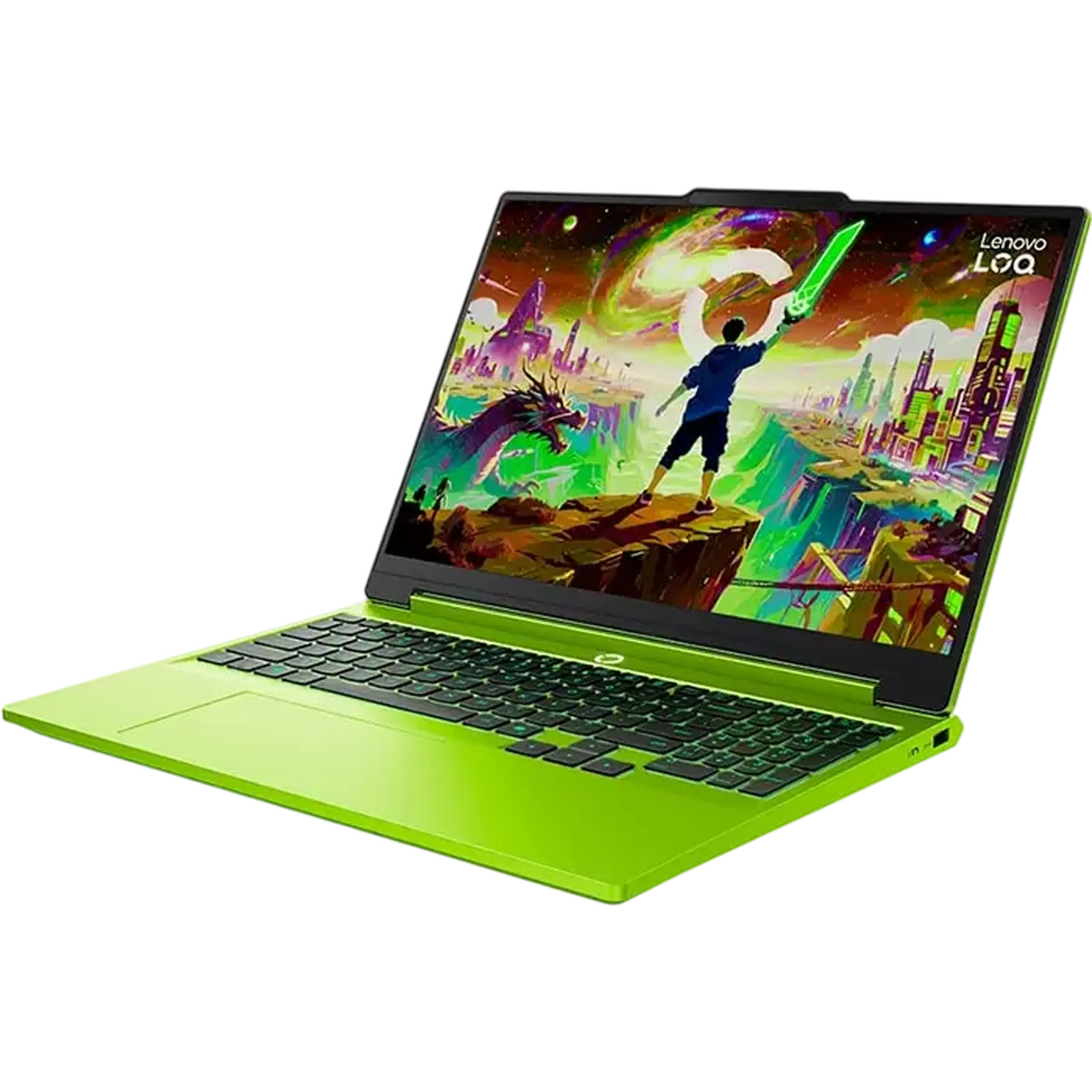 Laptop Gaming 15,3" Lenovo LOQ 15AHP11, Surge Green, AMD Ryzen 7 250, 16GB/512GB, Fără SO