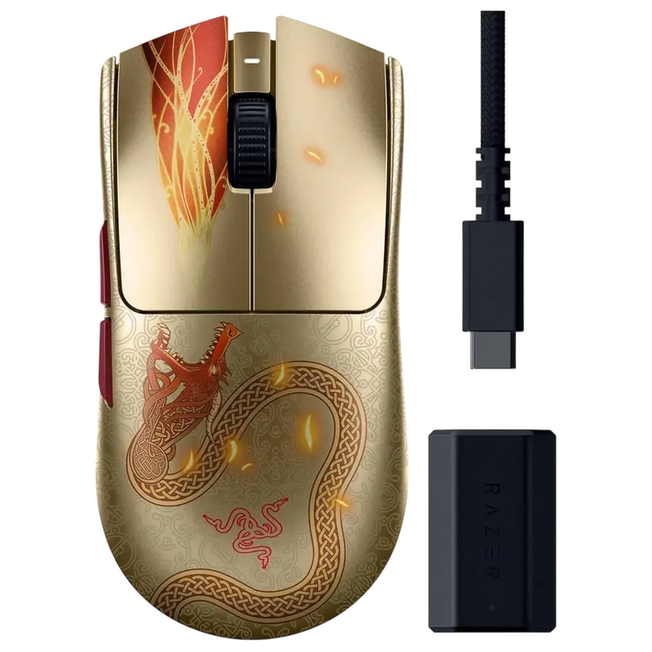 Gaming Mouse Razer Viper V3 Pro - Counter-Strike 2 Edition, Auriu