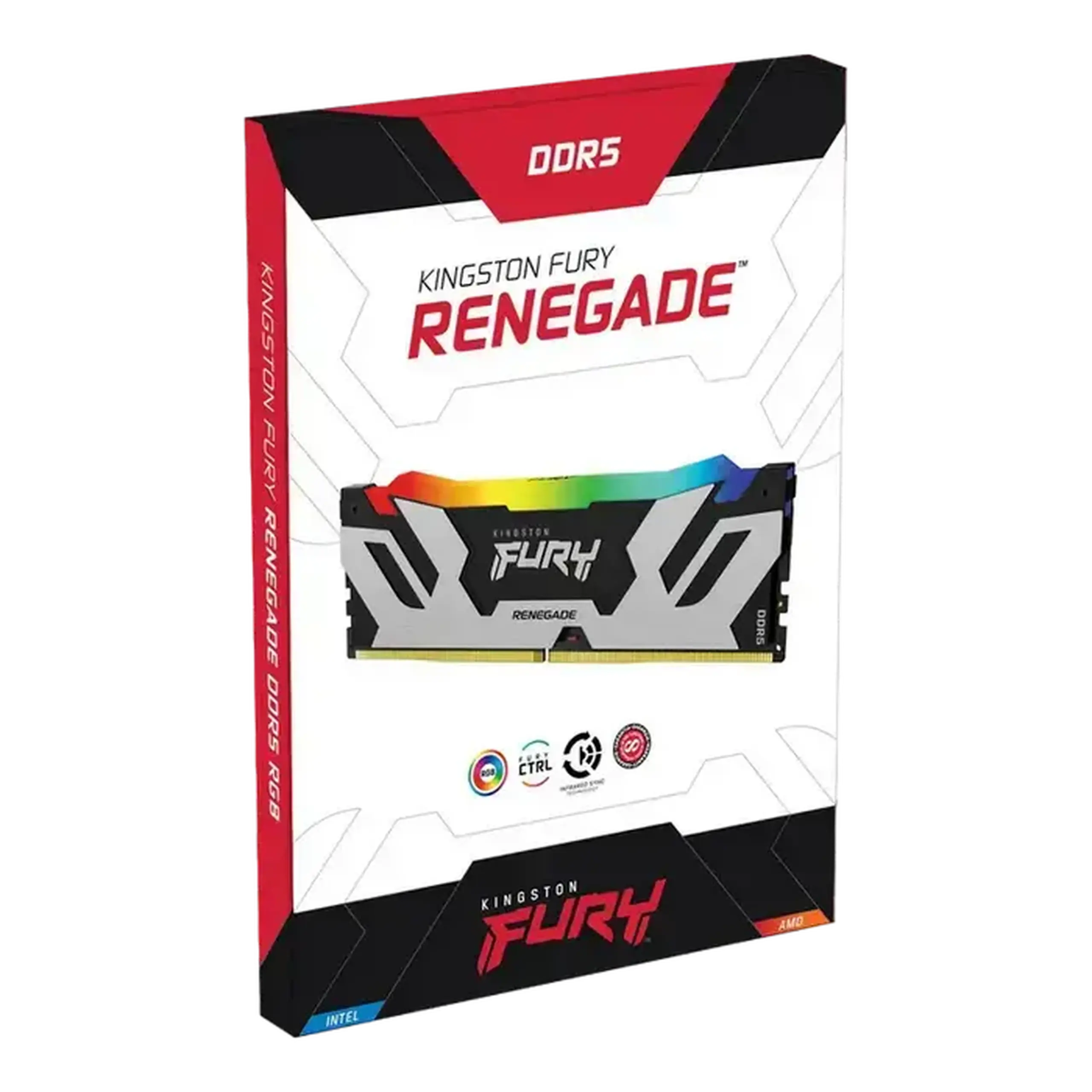Memorie RAM Kingston FURY Renegade RGB, DDR5 SDRAM, 8000 Mhz, 48GB, KF580C38RSAK2-48