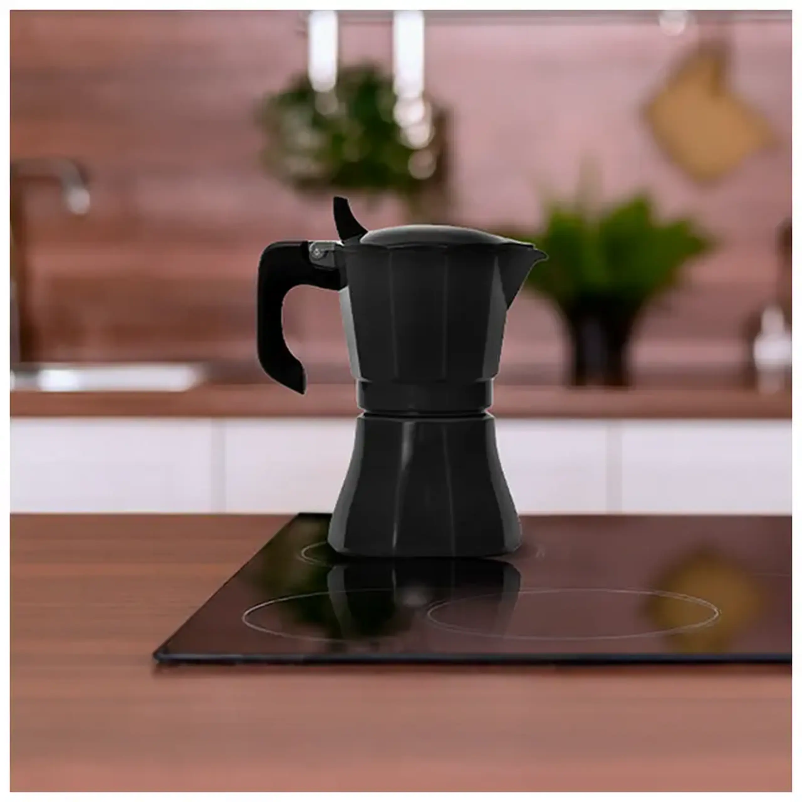 Cafetieră gheizer CasaMasa 200-FD-B2, Negru