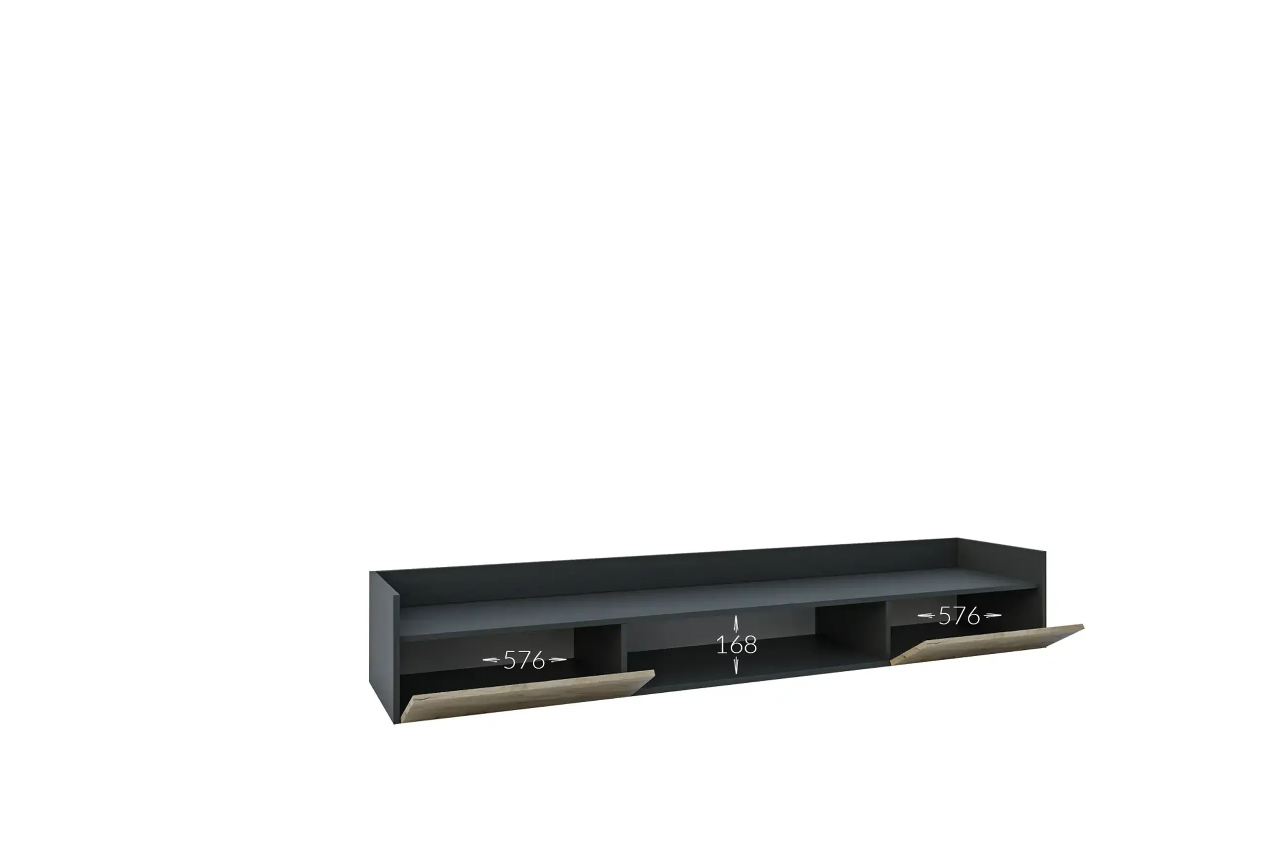 Living 4home Calisto, Stejar Kraft Auriu/Argila Gri