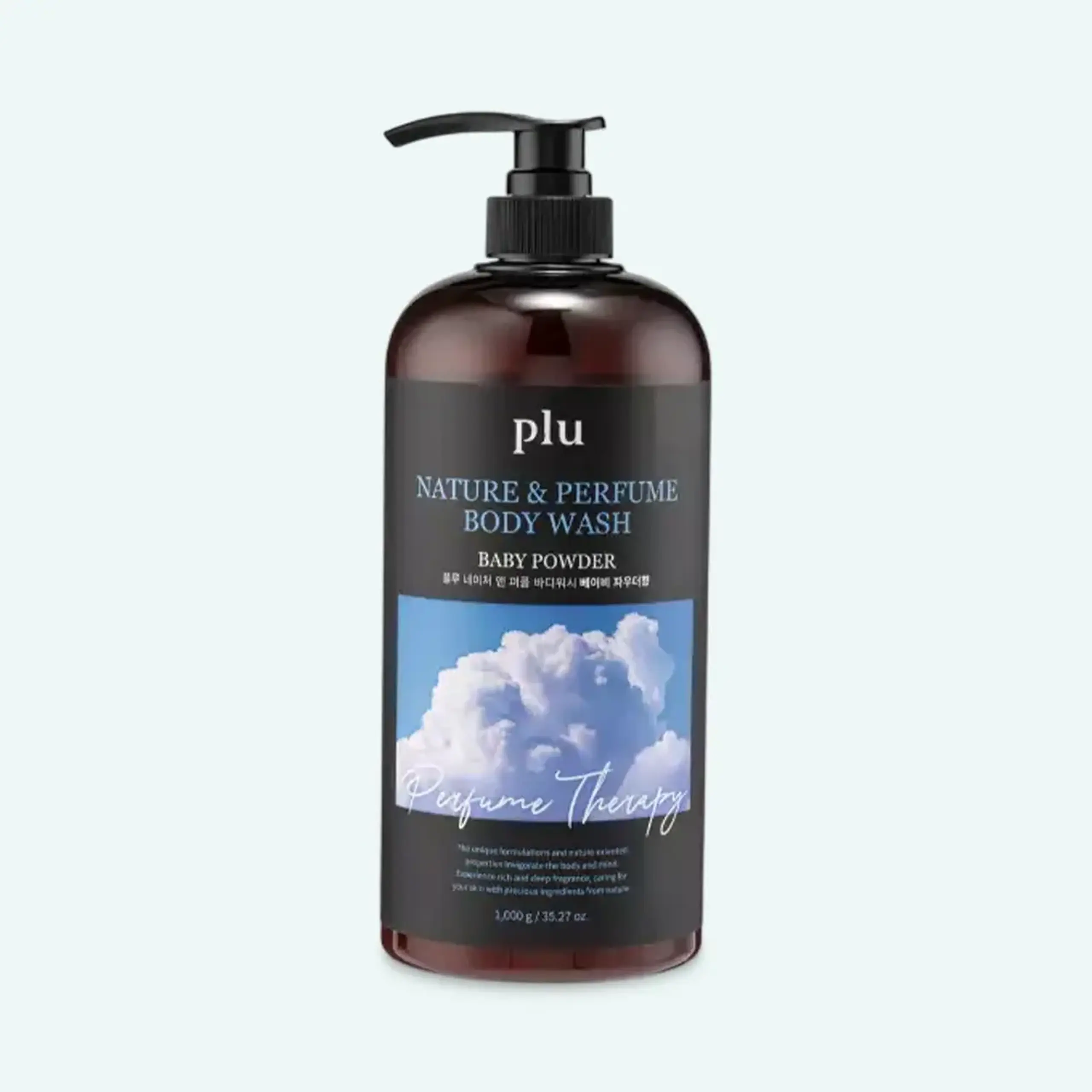 Gel de duș parfumat pentru corp PLU Nature & Perfume Body Wash Baby Powder 1000 g
