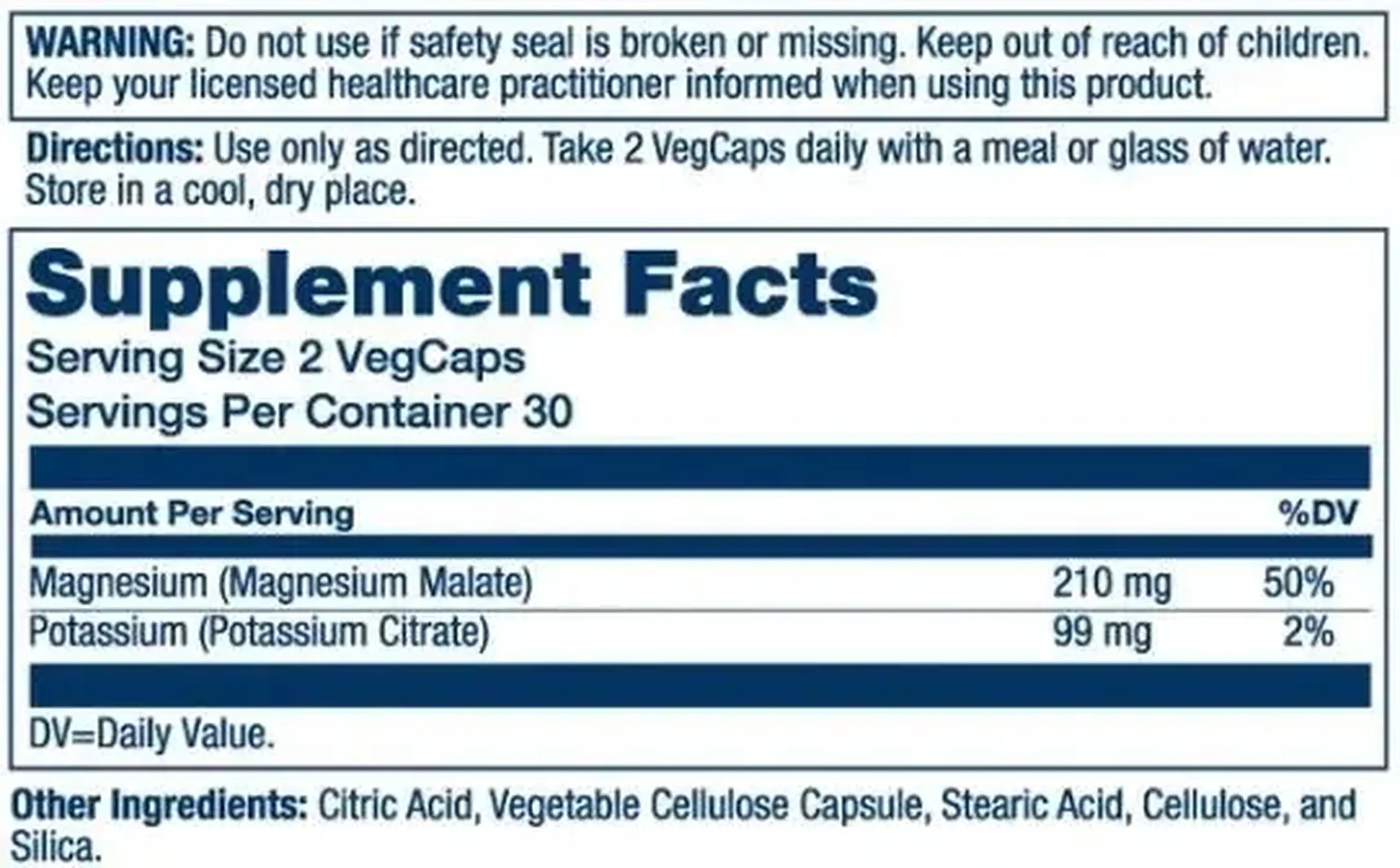 Solaray, ActiveMag Magnesium & Potassium, 60 VegCaps