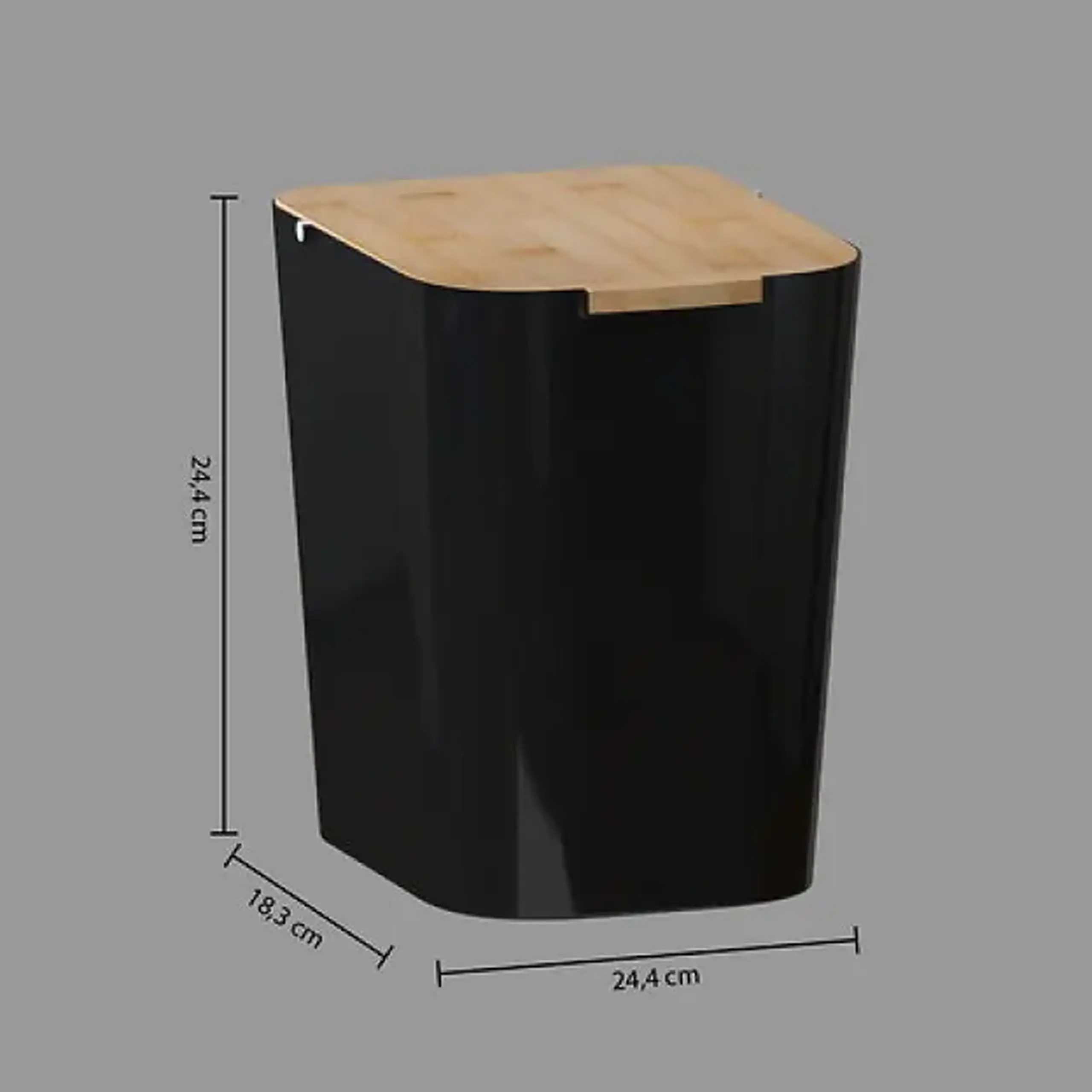 COȘ PENTRU GUNOI 5L NEGRU