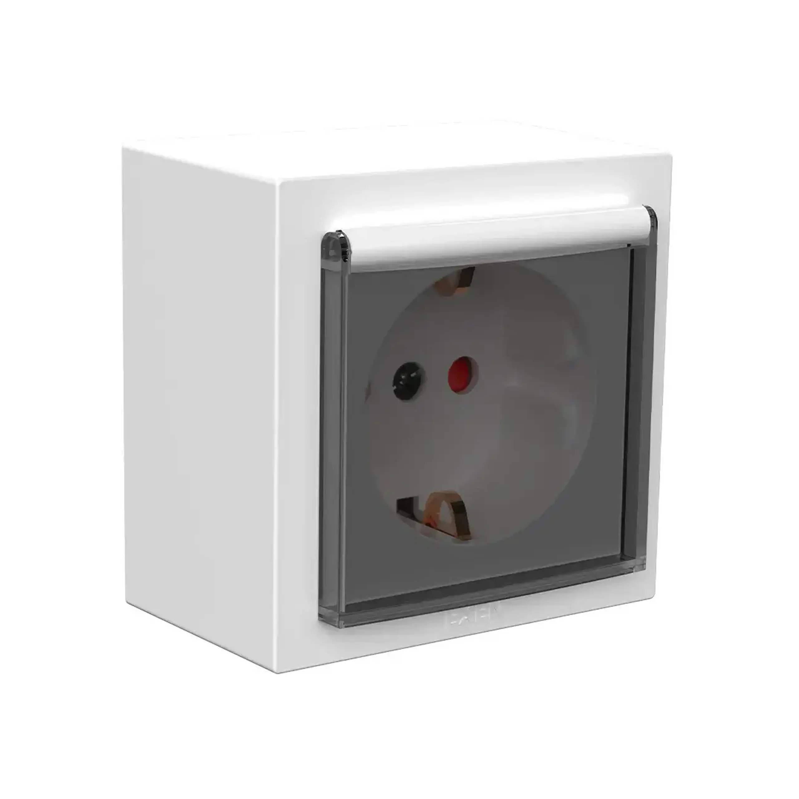 Priză cu obturator și capac AXIS 16 A 220 - 240 V Alb Exen Elektrik