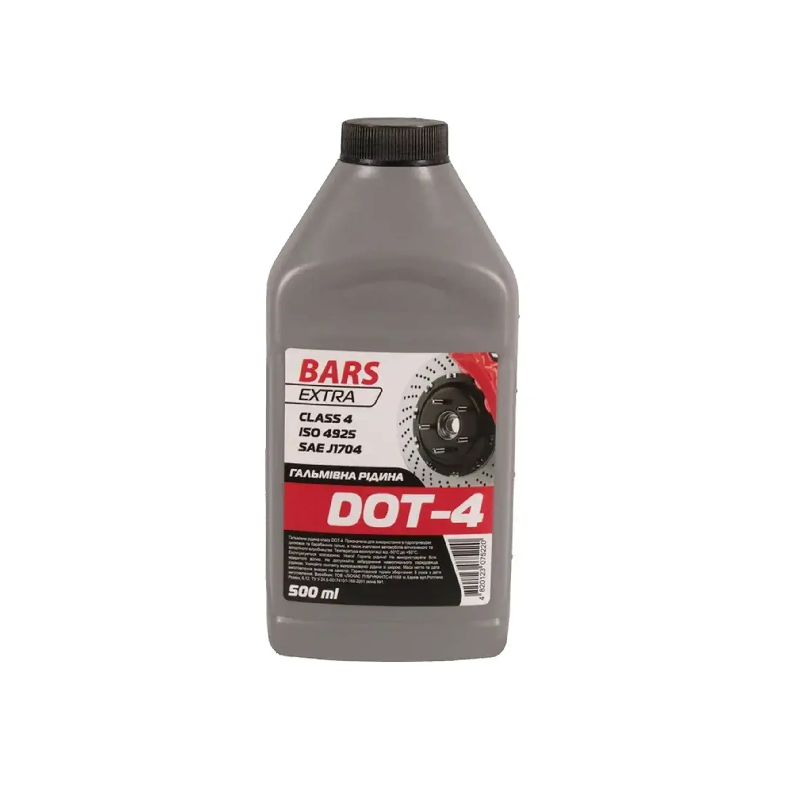 Lichid de frână DOT4 0.5 l Bars Extra