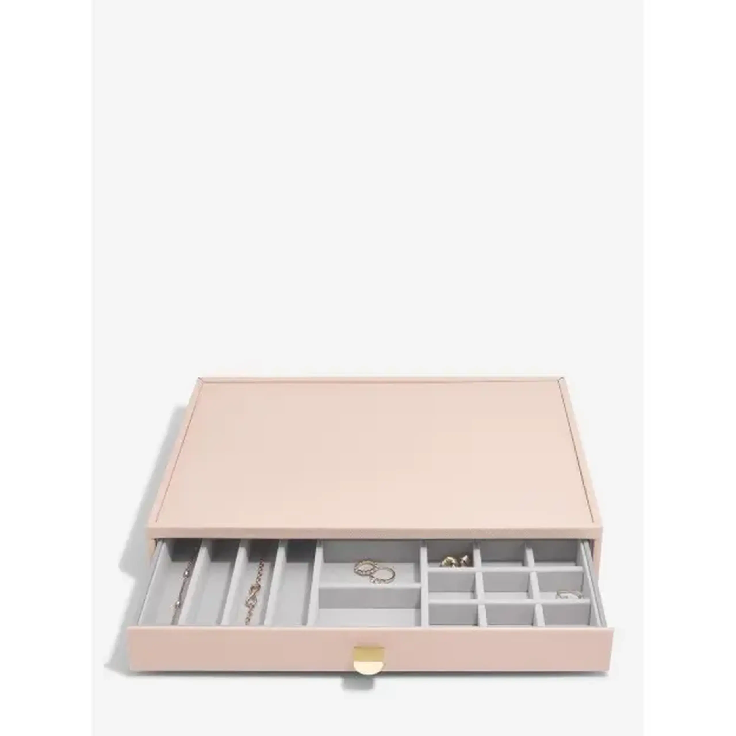 Set 3 cutii pentru bijuterii SUPERSIZE roz/ivory