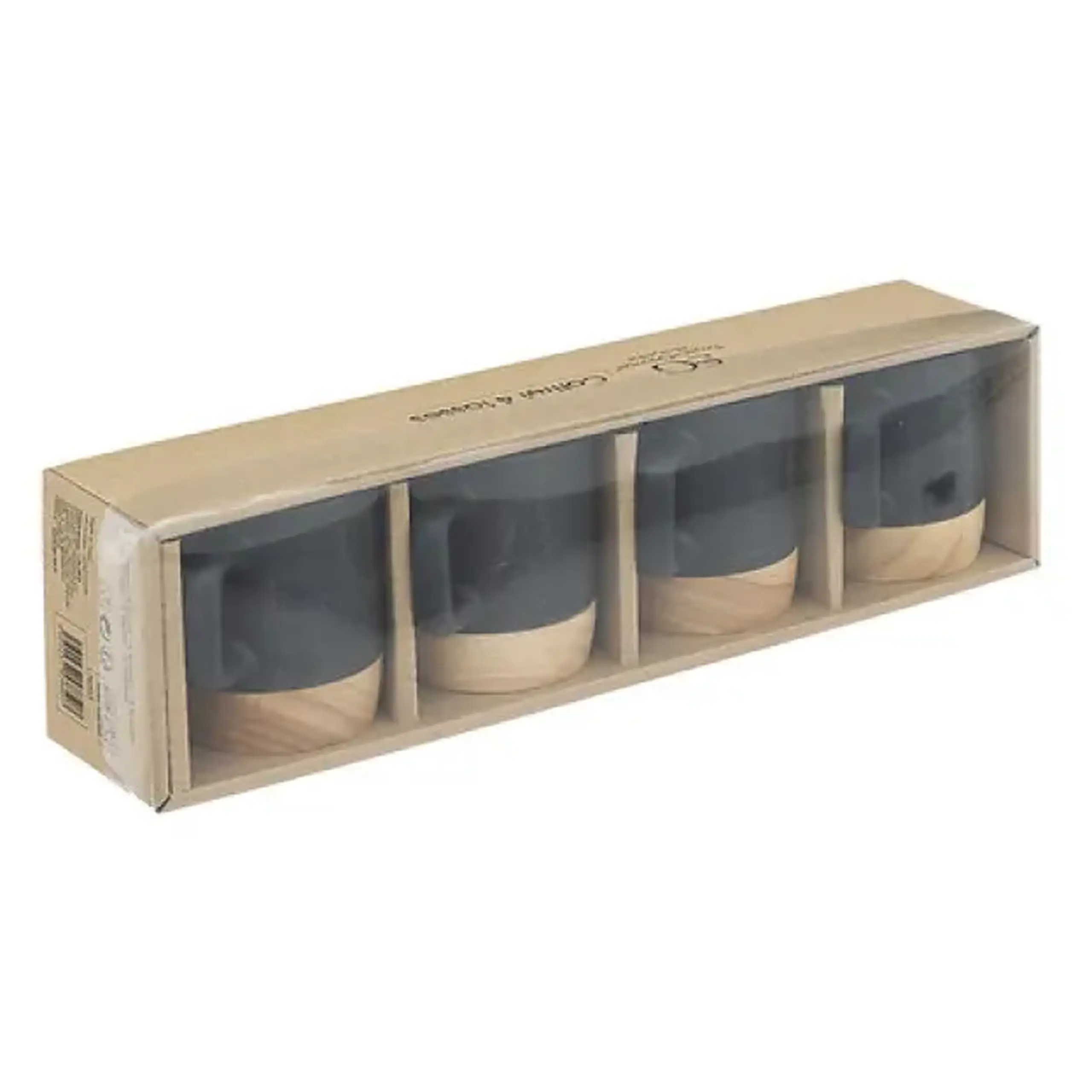 Set cești BLACK BAMBOO