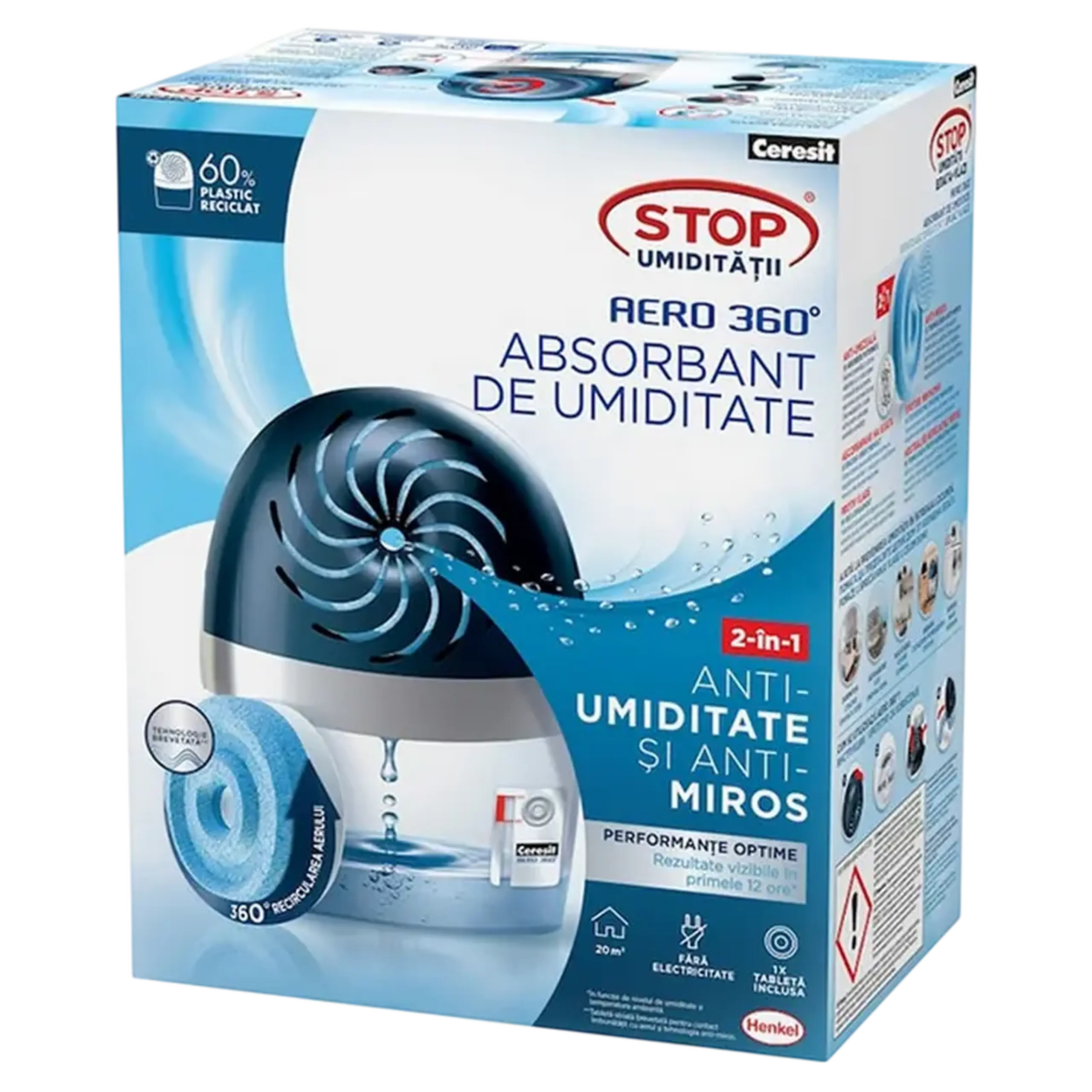 Dezumidificator Ceresit Aero 360, Albastru