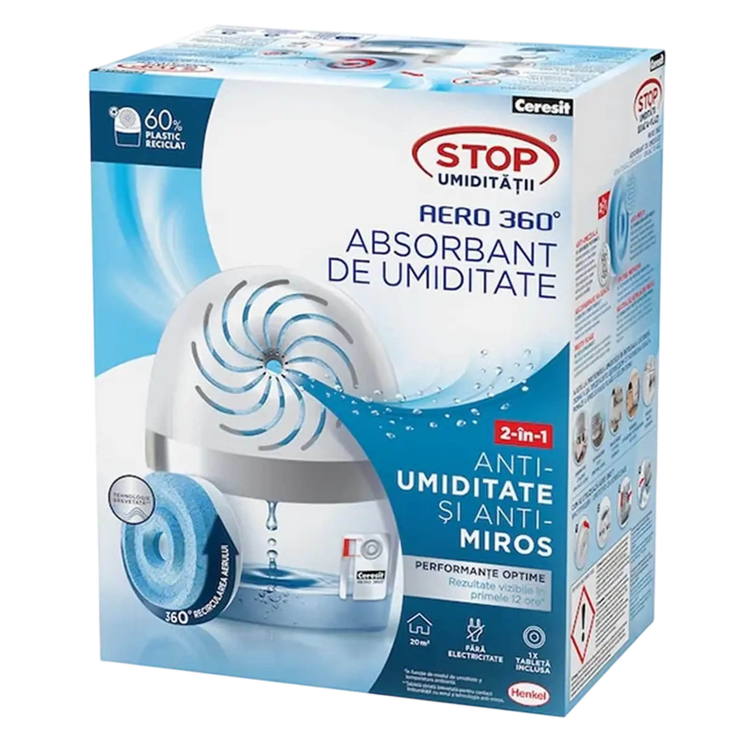 Dezumidificator Ceresit Aero 360, Alb
