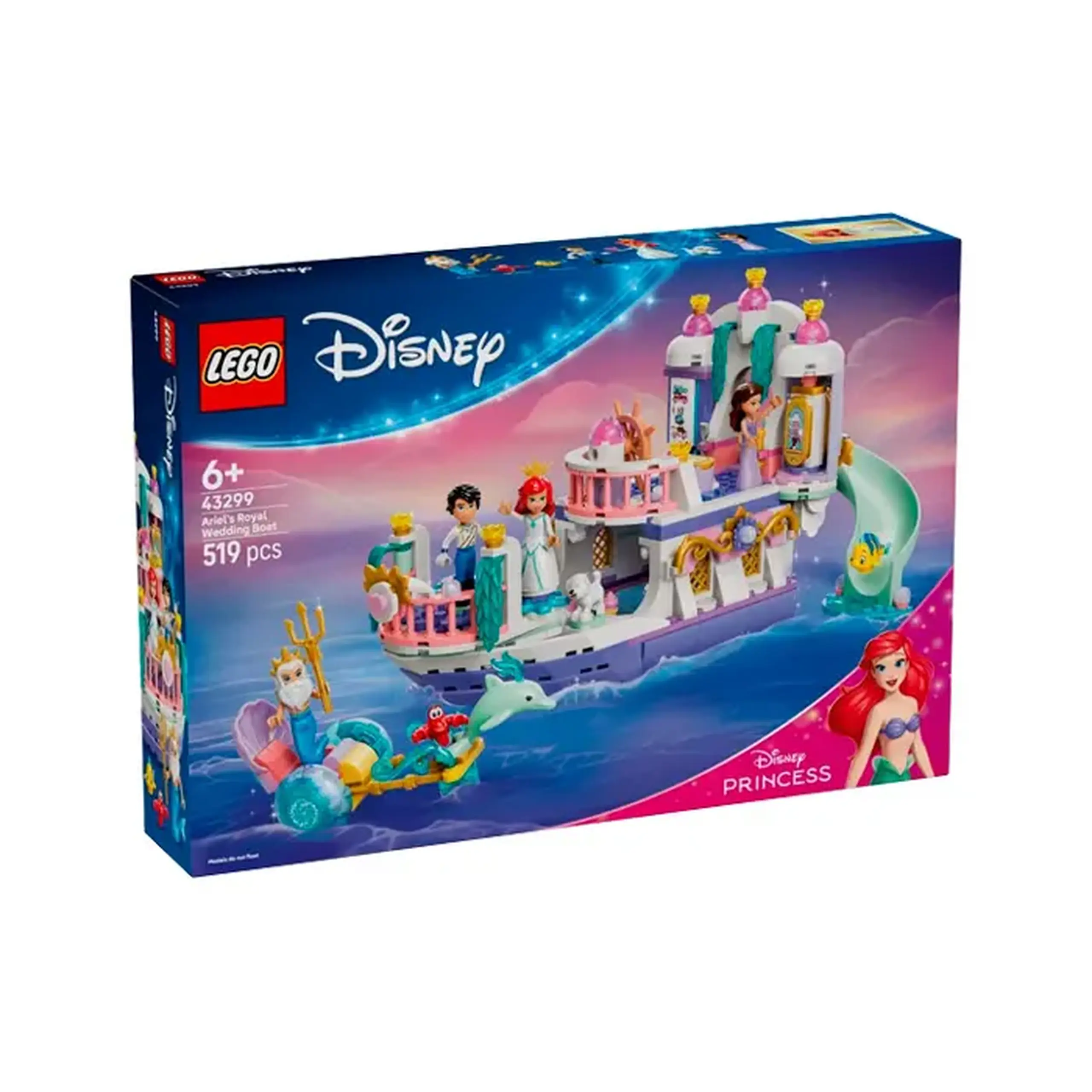 Lego Disney Princess Barca nuntii regale a lui Ariel 43299