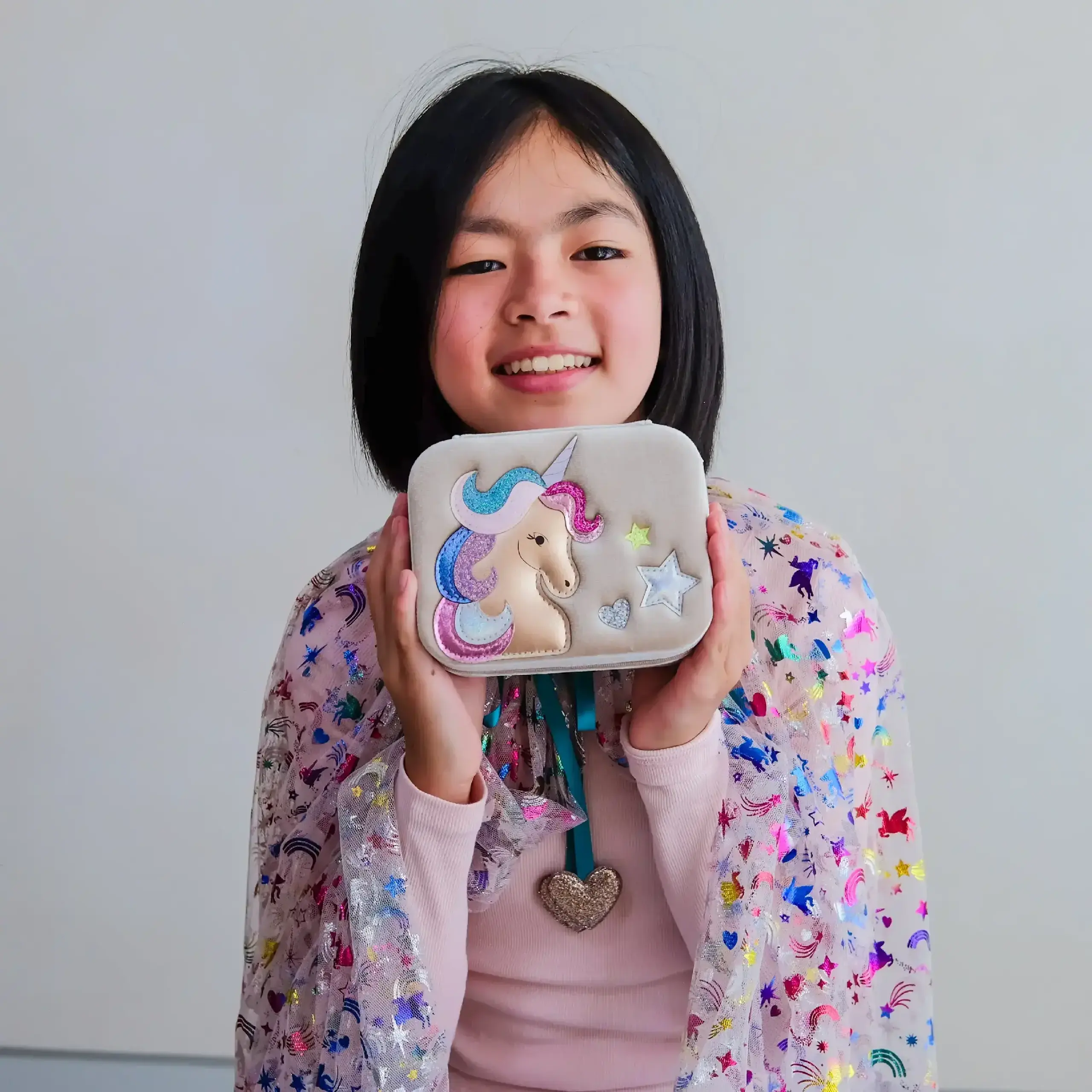 Cutie de bijuterii Unicorn din catifea — Mimi & Lula