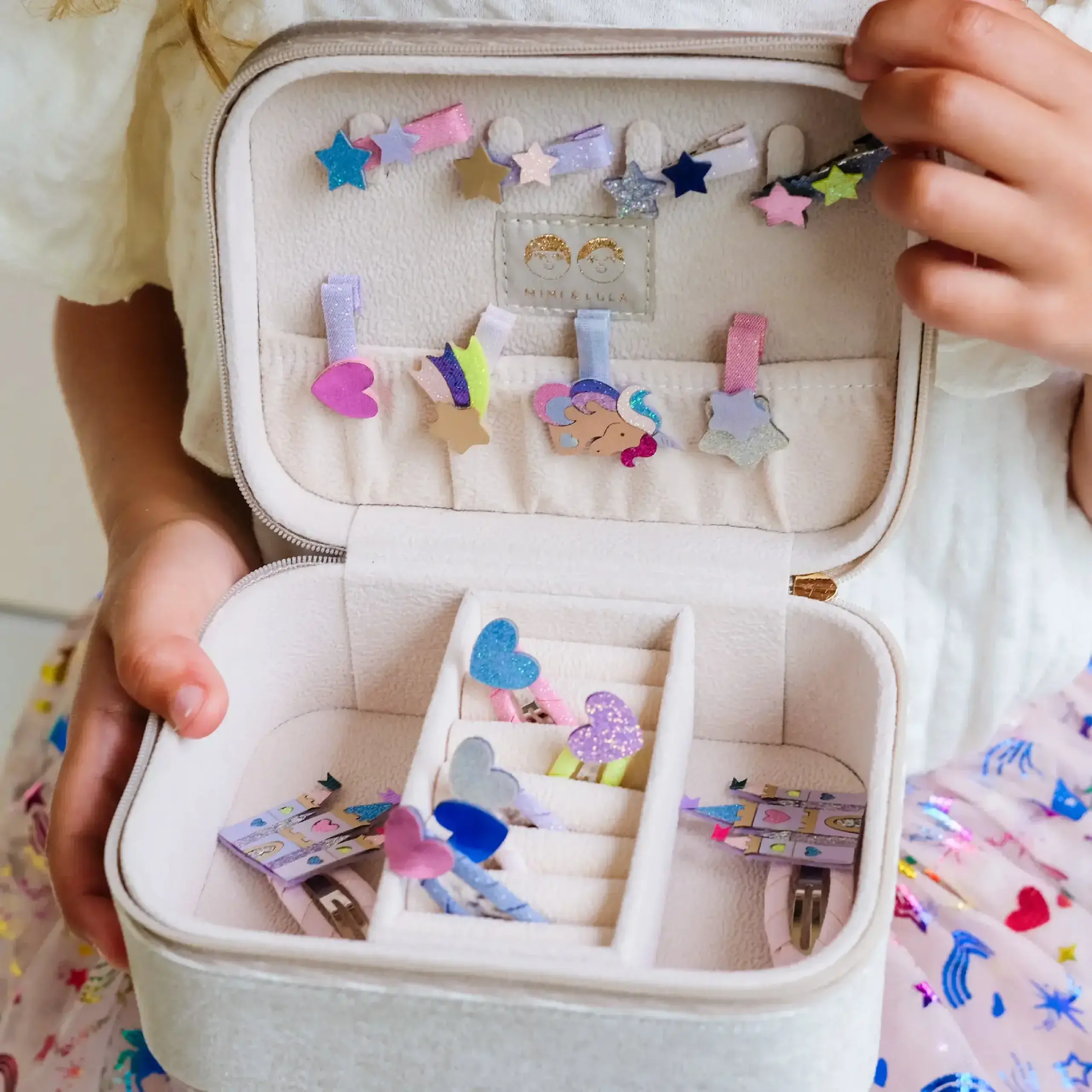 Cutie de bijuterii Unicorn din catifea — Mimi & Lula