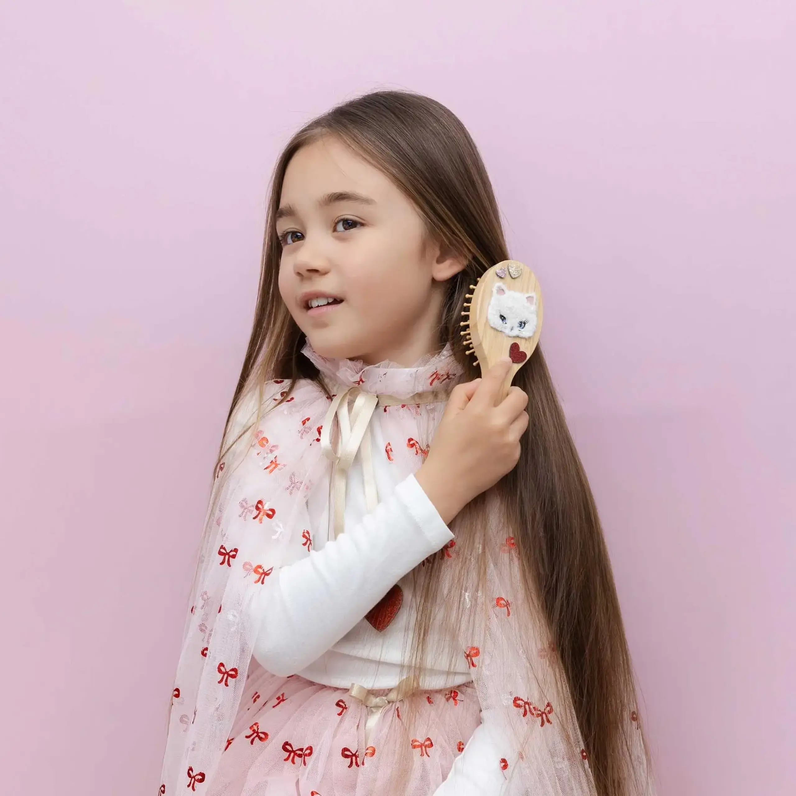Pelerină Cutesy Bow din tul roz — Mimi & Lula