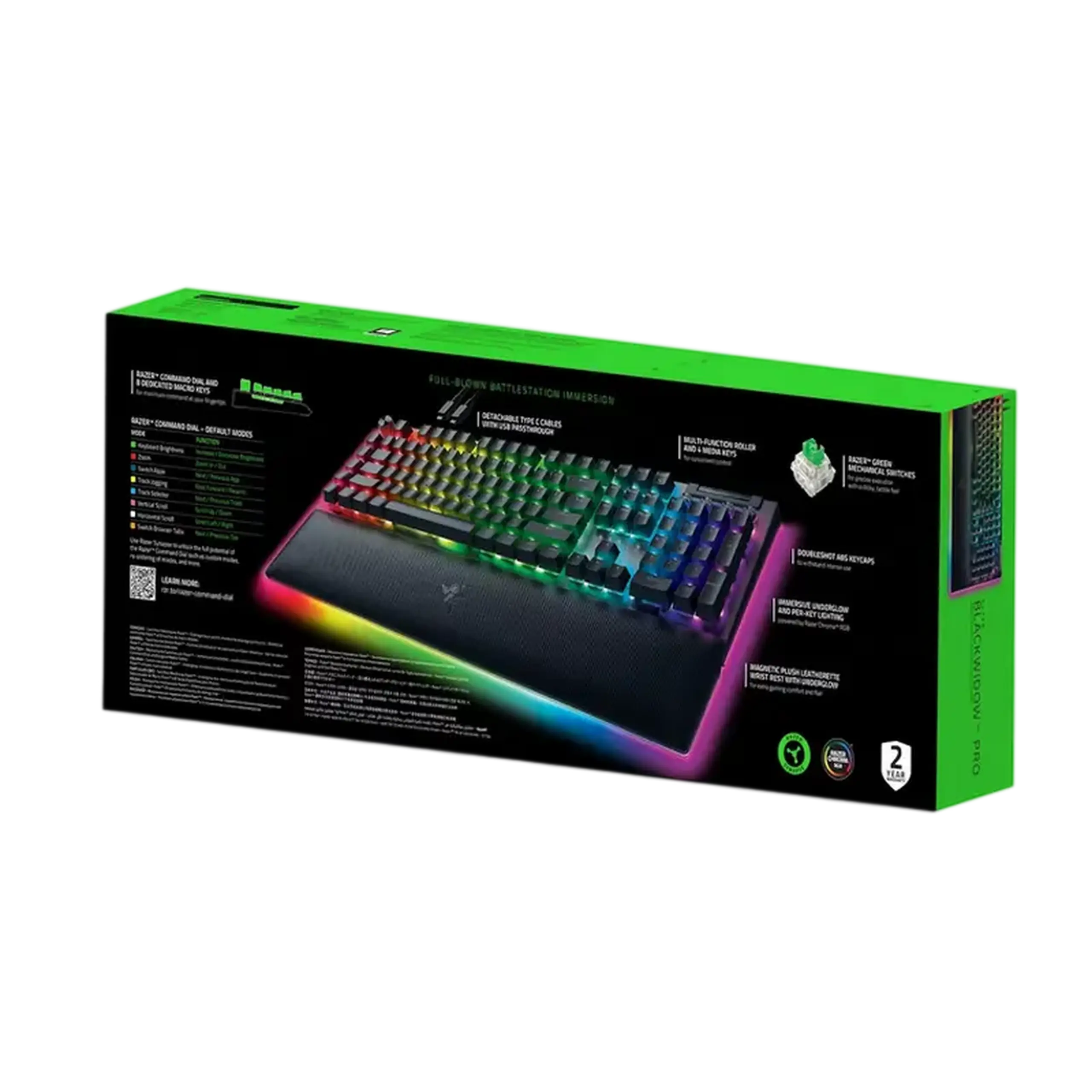 Tastatură Razer BlackWidow V4 Pro, Cu fir, Negru
