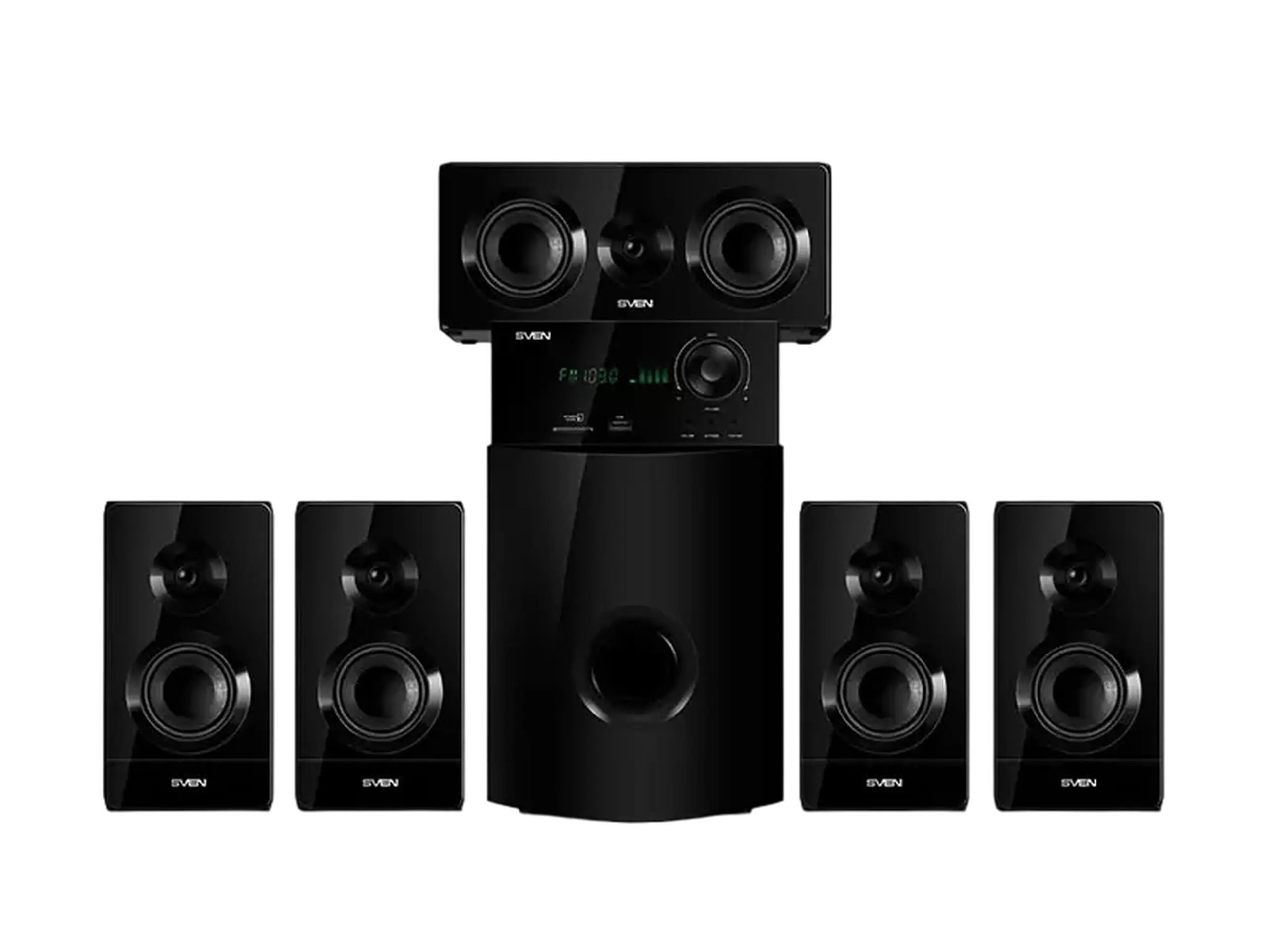 Sistem audio SVEN HT-210, Negru