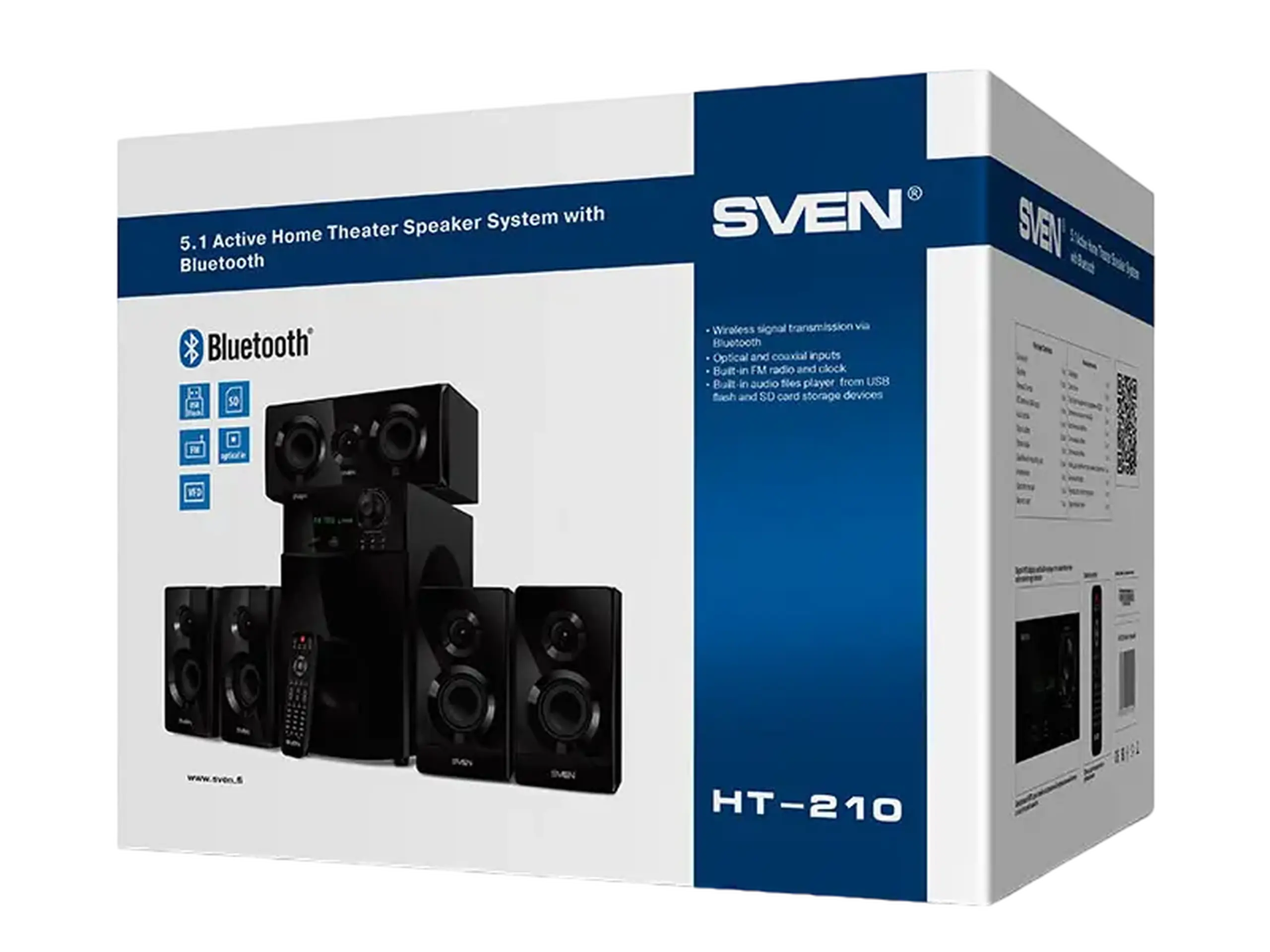 Sistem audio SVEN HT-210, Negru