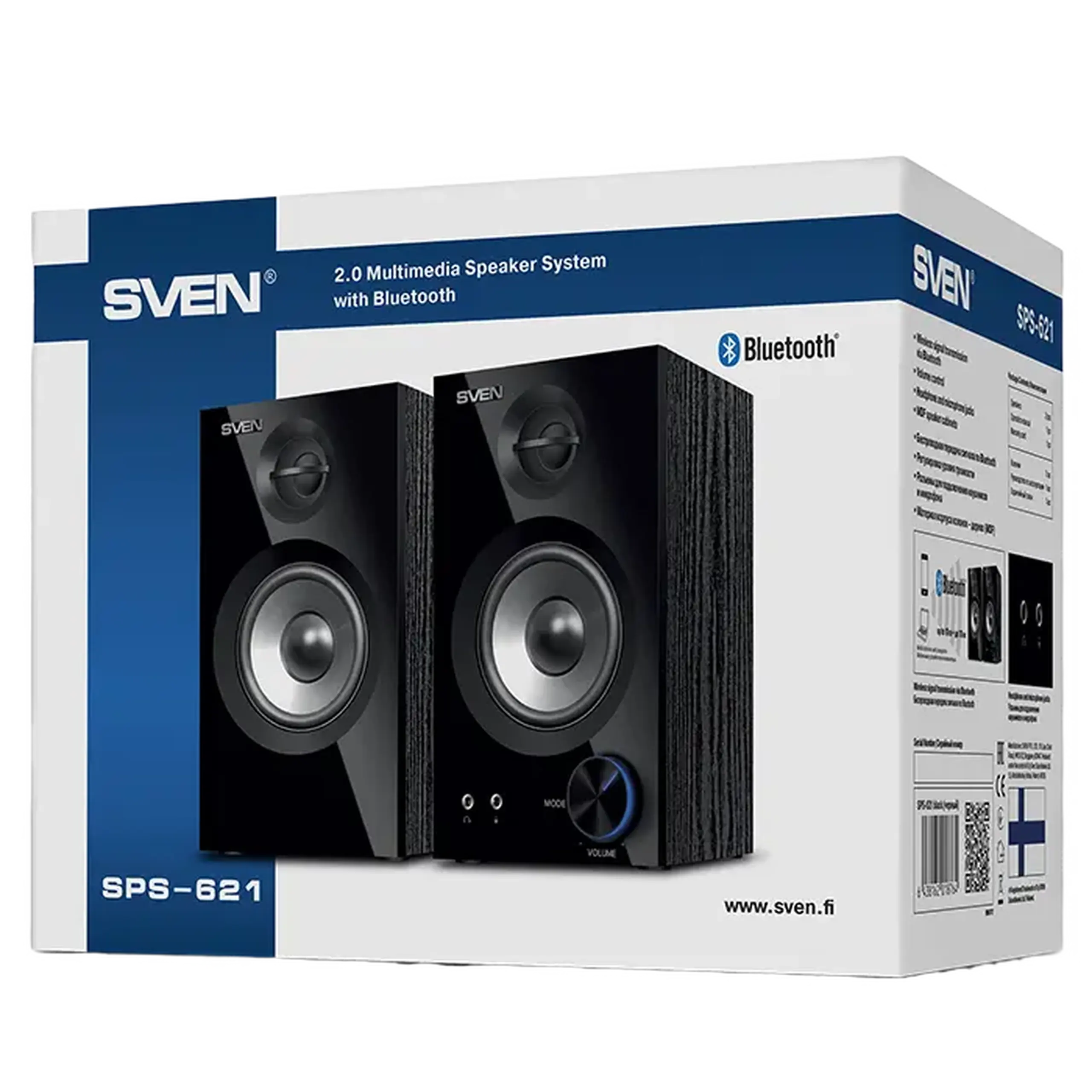 Boxe pentru calculator 2.0 SVEN SPS-621, Negru