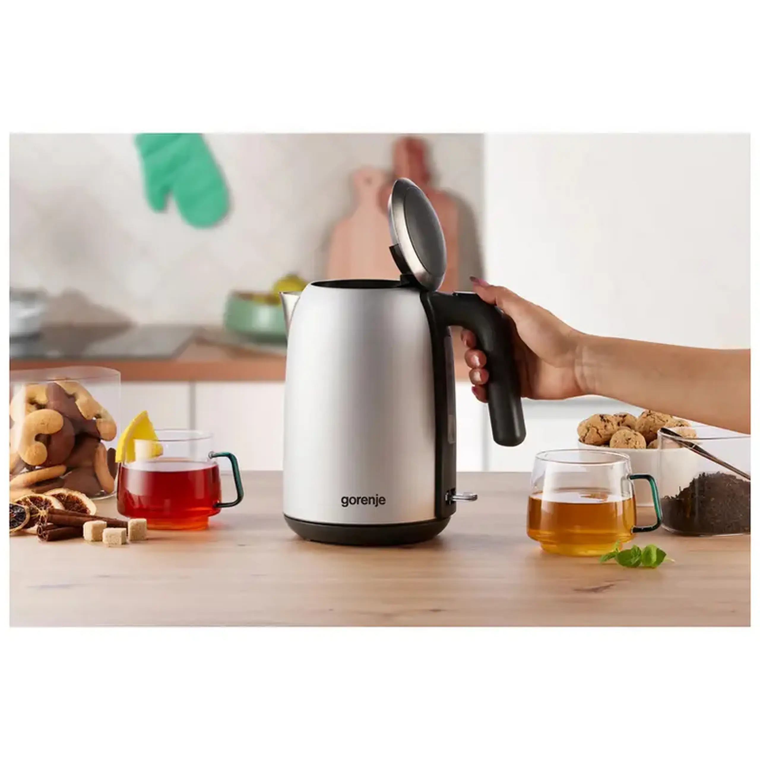 Fierbător electric Gorenje K17OGR, Gri