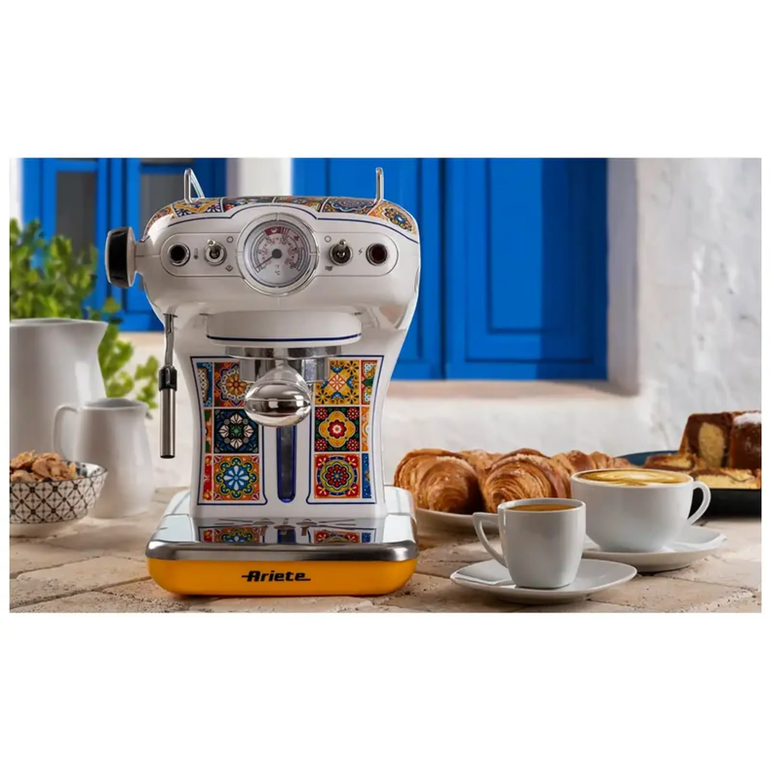 Cafetiera manuala Ariete Positano, 850W, Multicolor