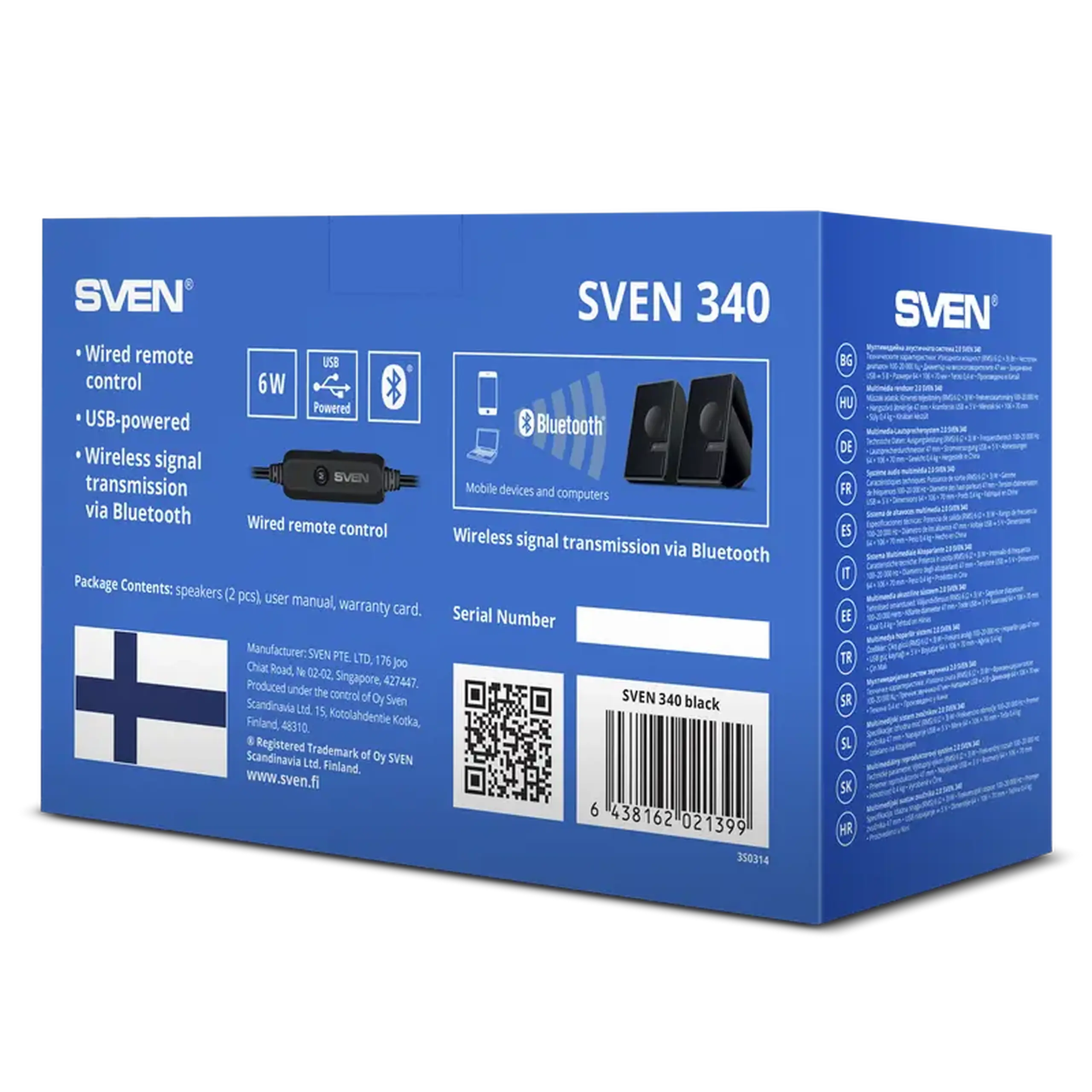 Boxe pentru calculator SVEN "340", Negru