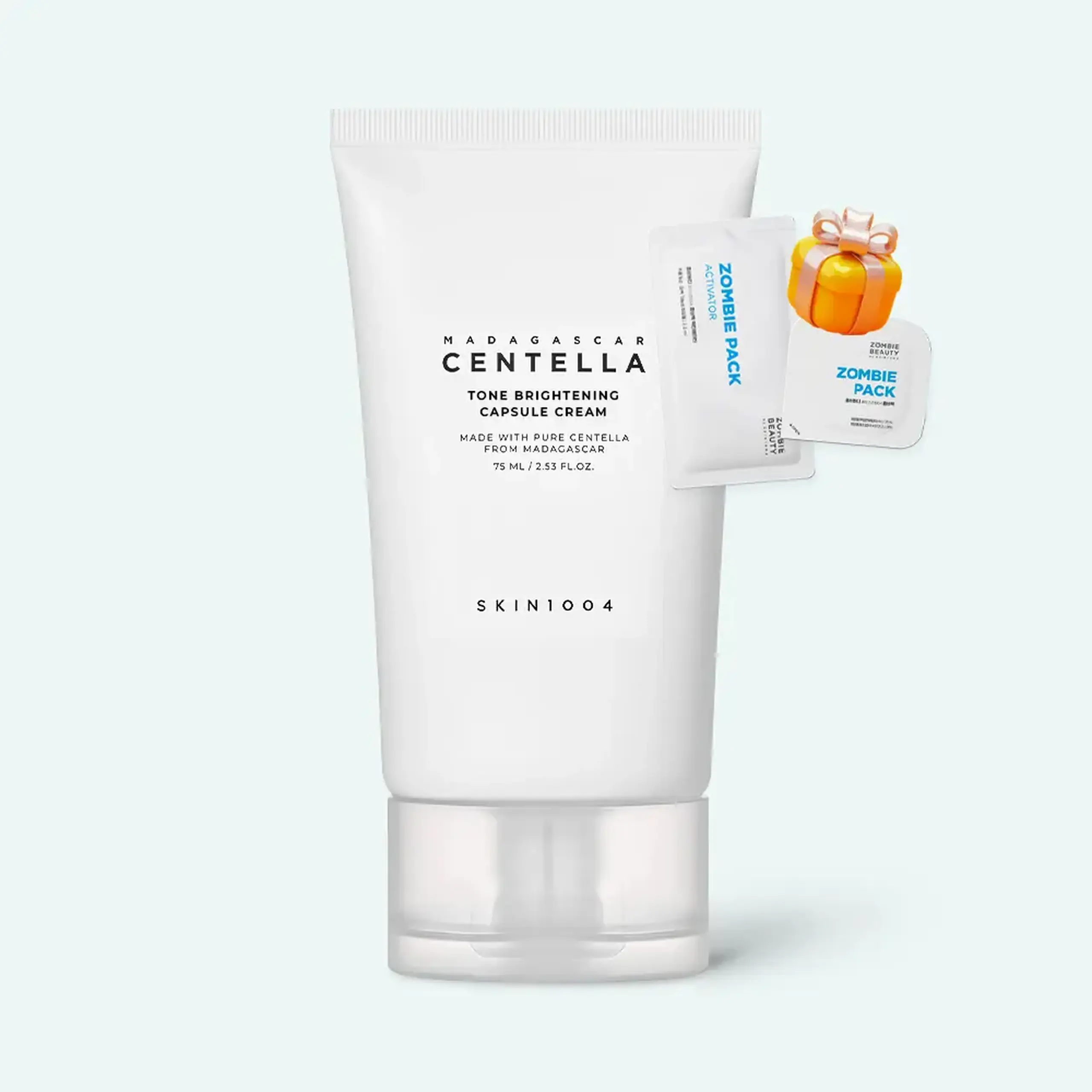 Cremă iluminantă pentru uniformizarea tenului cu acid tranexamic Skin1004 Madagascar centella tone brightening capsule cream 75 ml