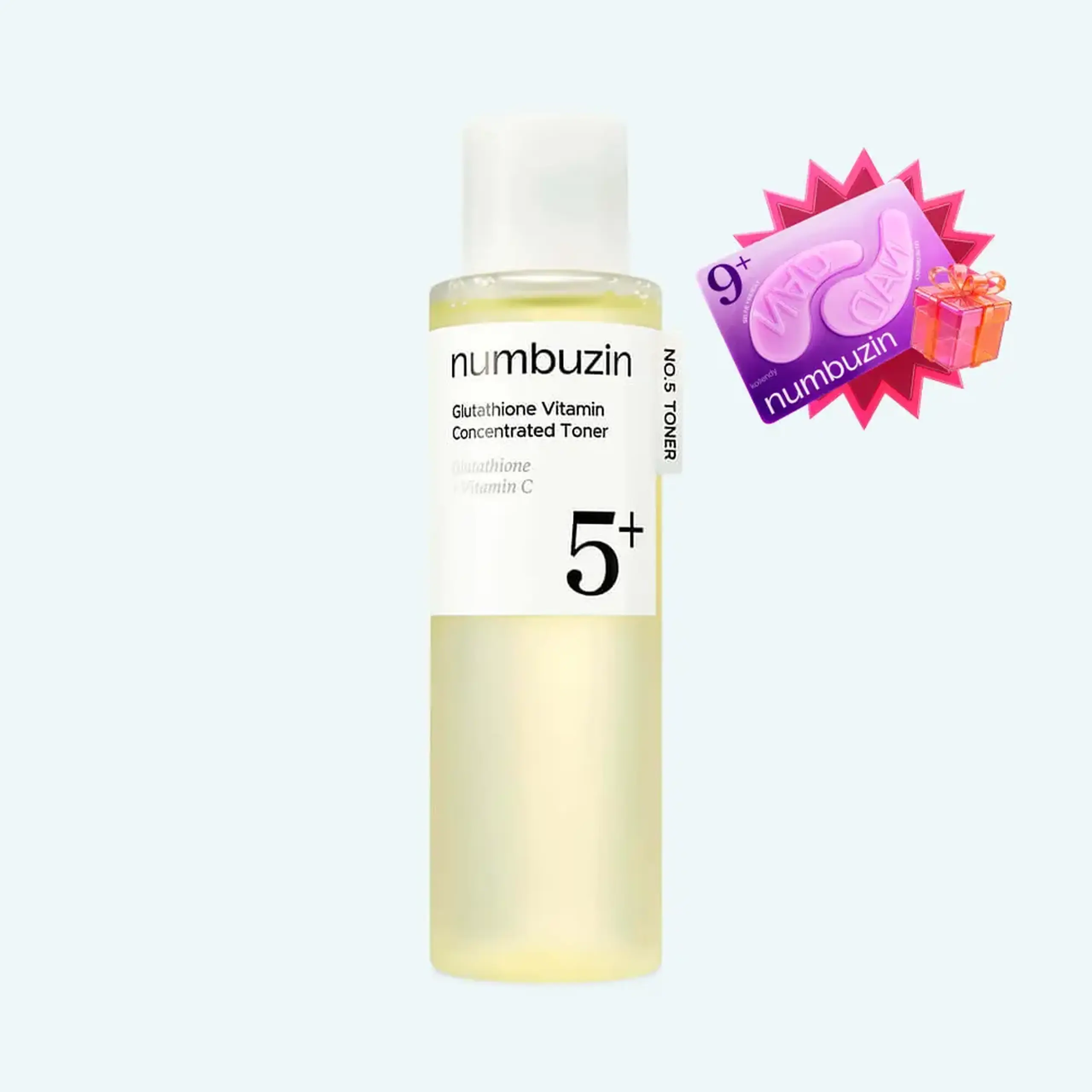 Toner-esență iluminator Numbuzin No.5 Glutathione Vitamin Concentrated Toner 200ml