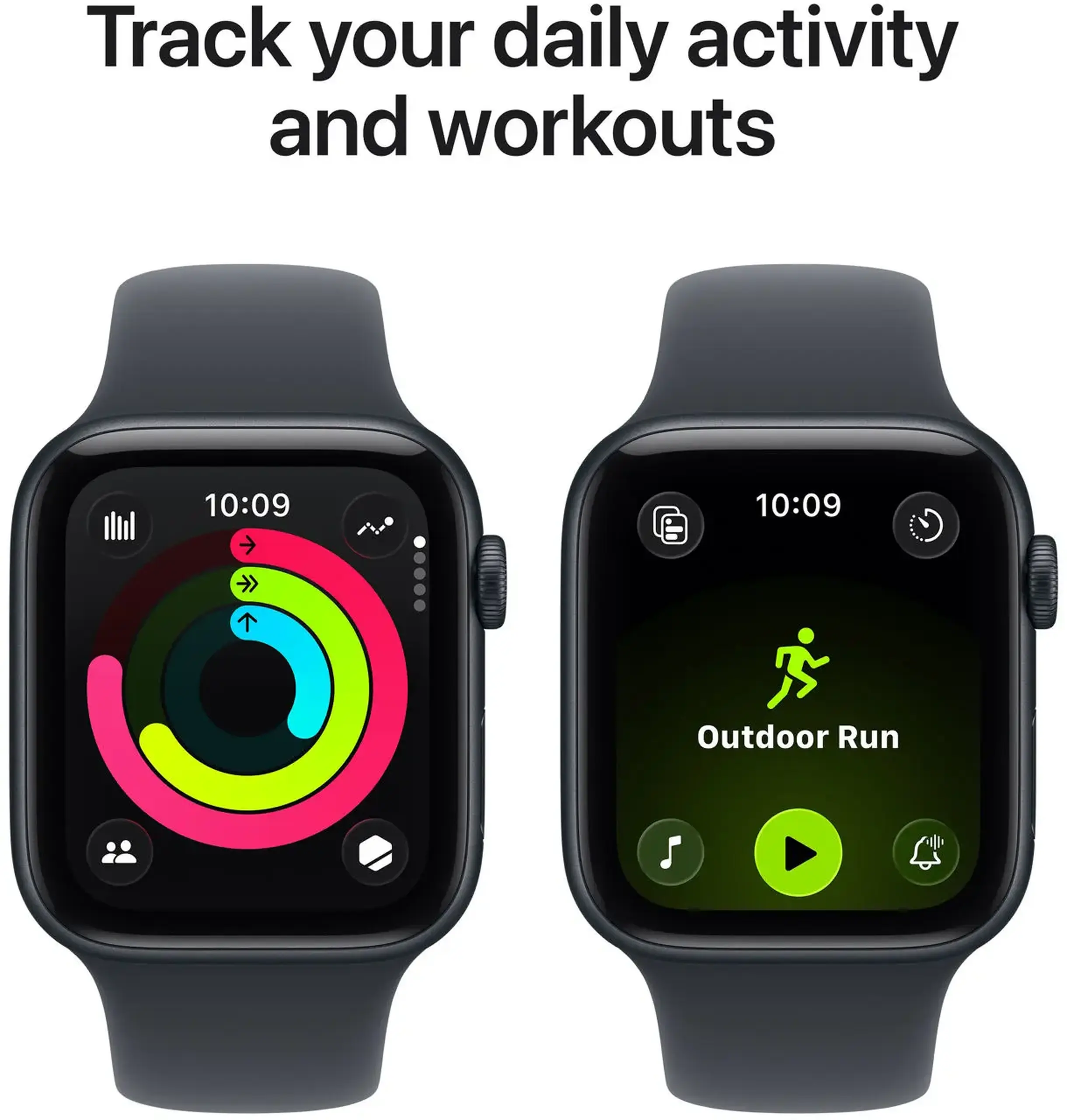 Ceas inteligent Apple Watch SE 3 GPS 44mm Midnight Aluminium Case with Midnight Sport Band - M/L MEHQ4