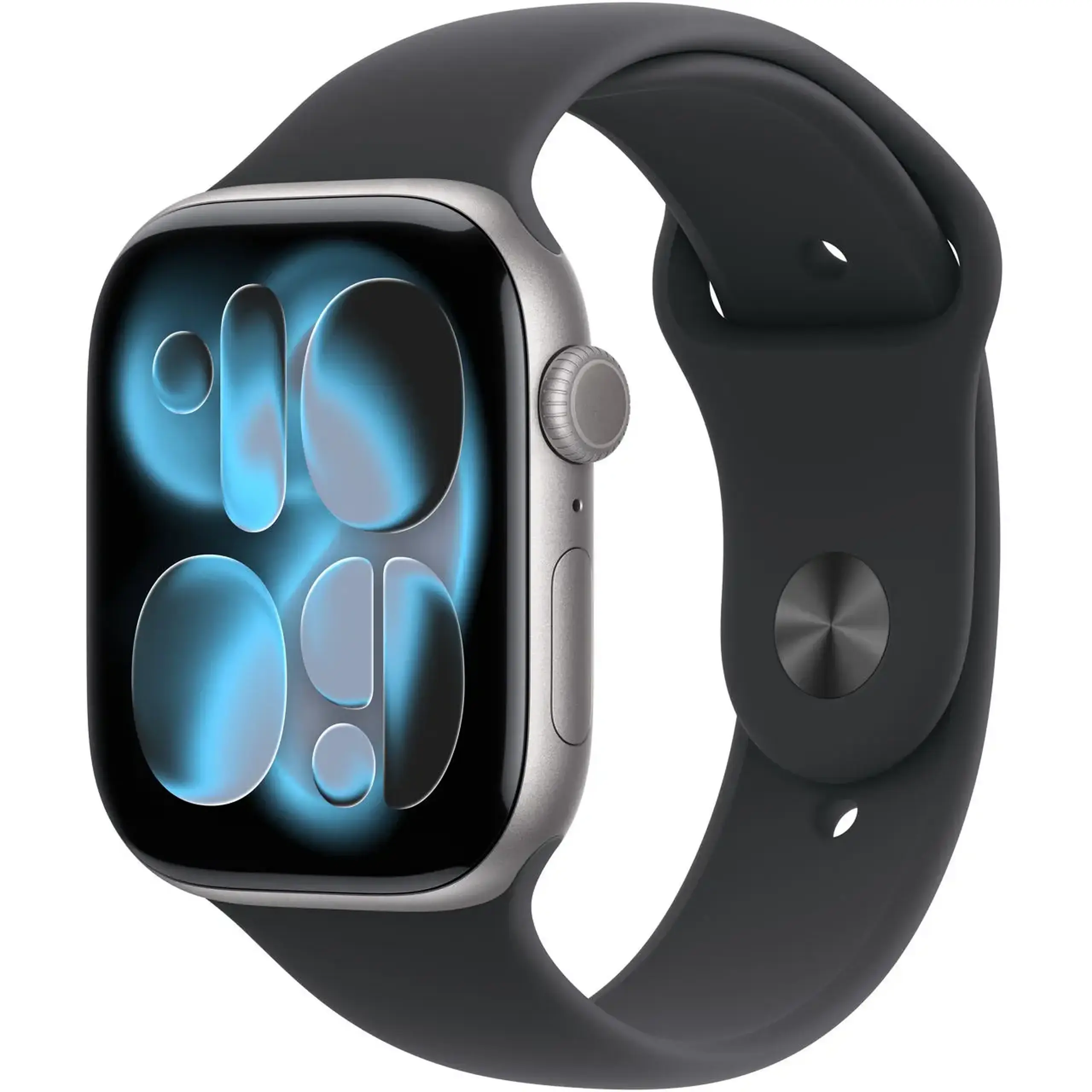 Ceas inteligent Apple Watch Series 11 GPS 42mm Space Grey Aluminium Case with Black Sport Band - M/L MEQX4ET/A