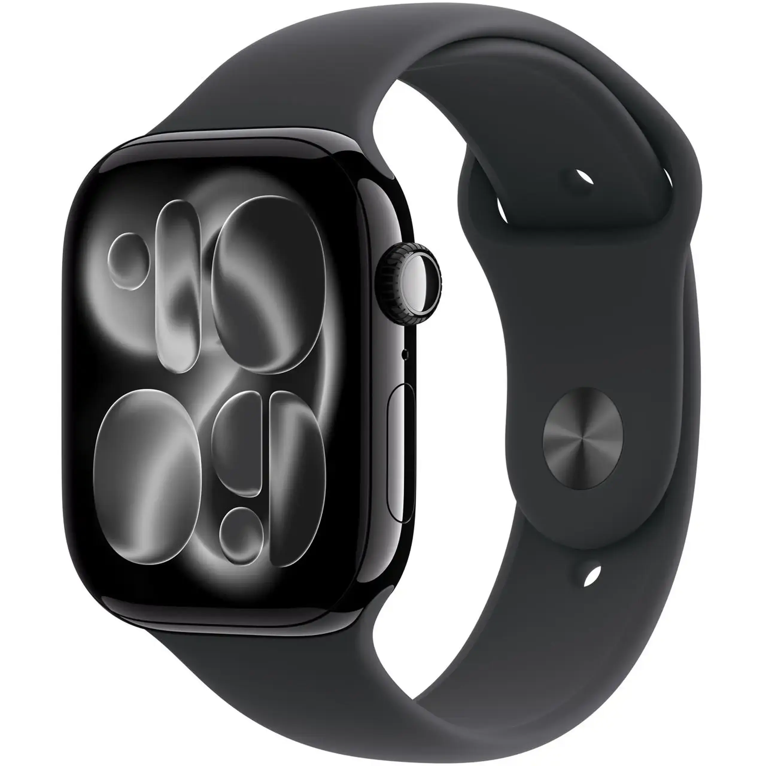 Ceas inteligent Apple Watch Series 11 GPS 46mm Jet Black Aluminium Case with Black Sport Band - S/M MEUW4ET/A
