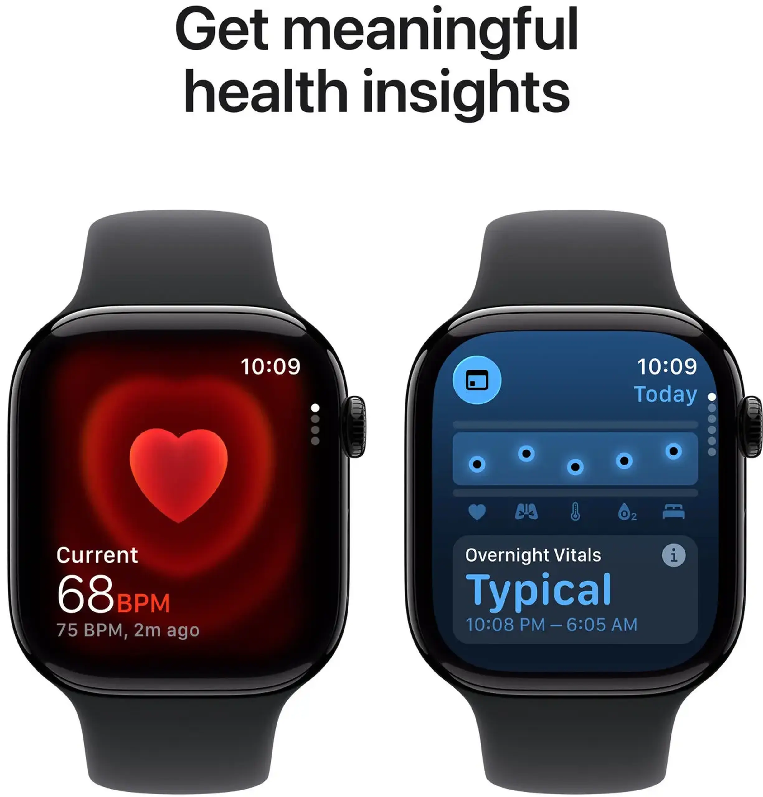 Ceas inteligent Apple Watch Series 11 GPS 46mm Jet Black Aluminium Case with Black Sport Band - S/M MEUW4ET/A