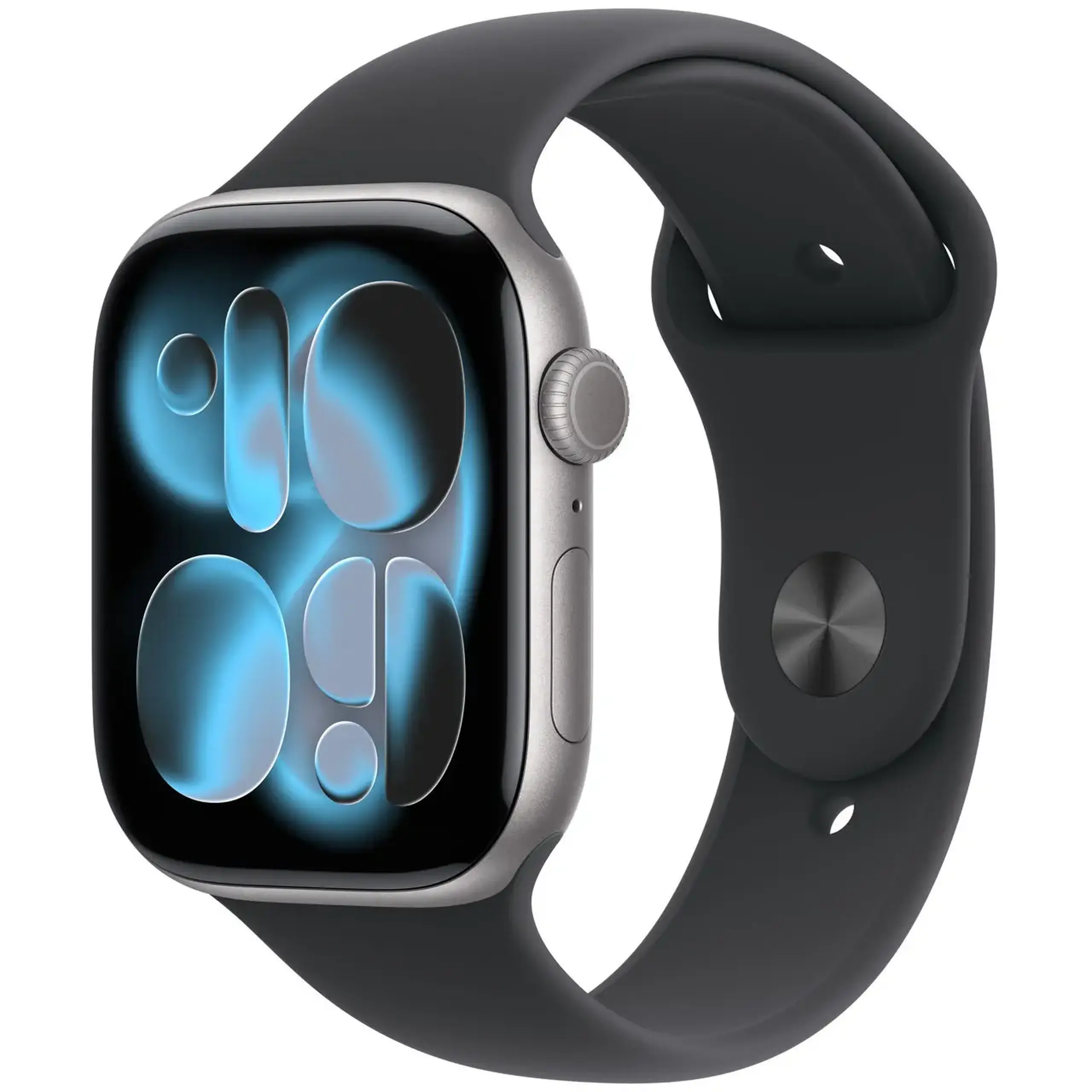 Ceas inteligent Apple Watch Series 11 GPS 46mm Space Grey Aluminium Case with Black Sport Band - S/M MEV04ET/A