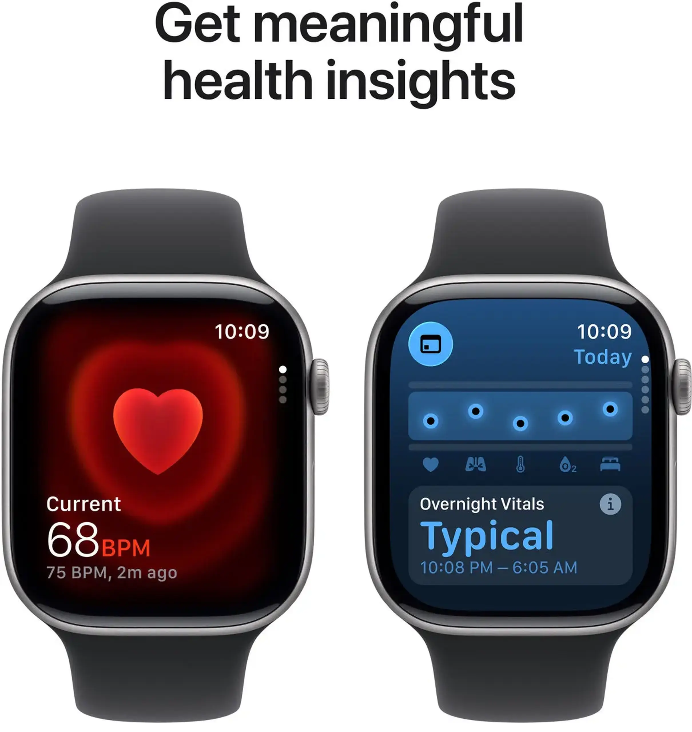 Ceas inteligent Apple Watch Series 11 GPS 46mm Space Grey Aluminium Case with Black Sport Band - S/M MEV04ET/A