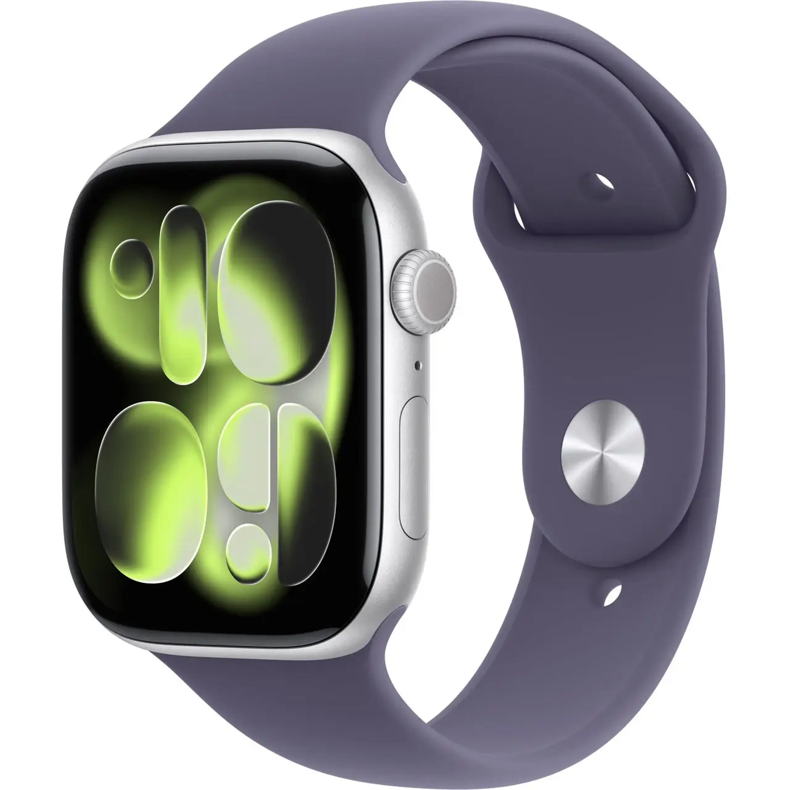 Ceas inteligent Apple Watch Series 11 GPS 46mm Silver Aluminium Case with Purple Fog Sport Band - M/L MEVA4ET/A