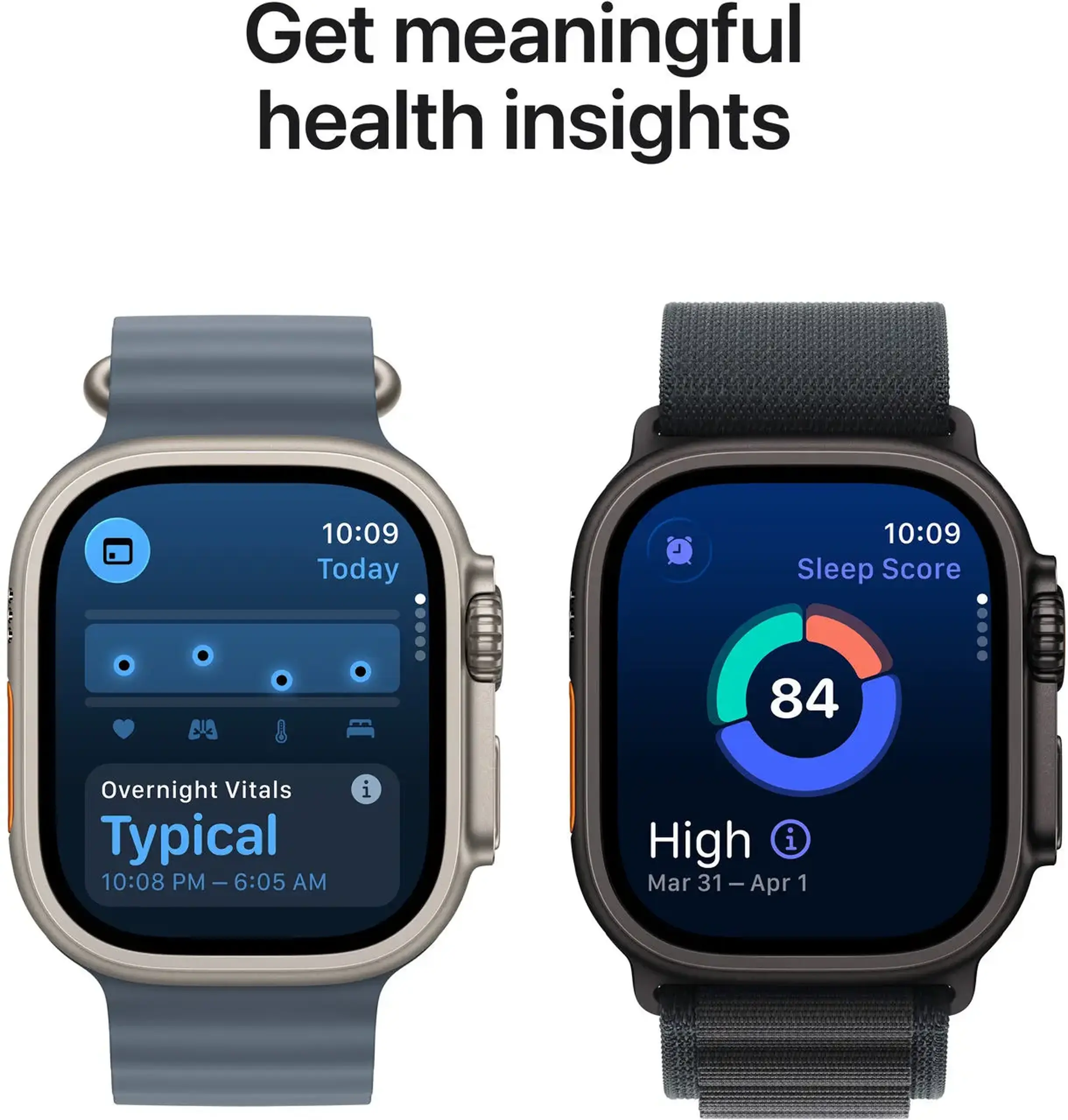 Ceas inteligent Apple Watch Ultra 3 GPS + Cellular 49mm Black Titanium Case with Black/Charcoal Trail Loop - M/L MF1H4QI/A