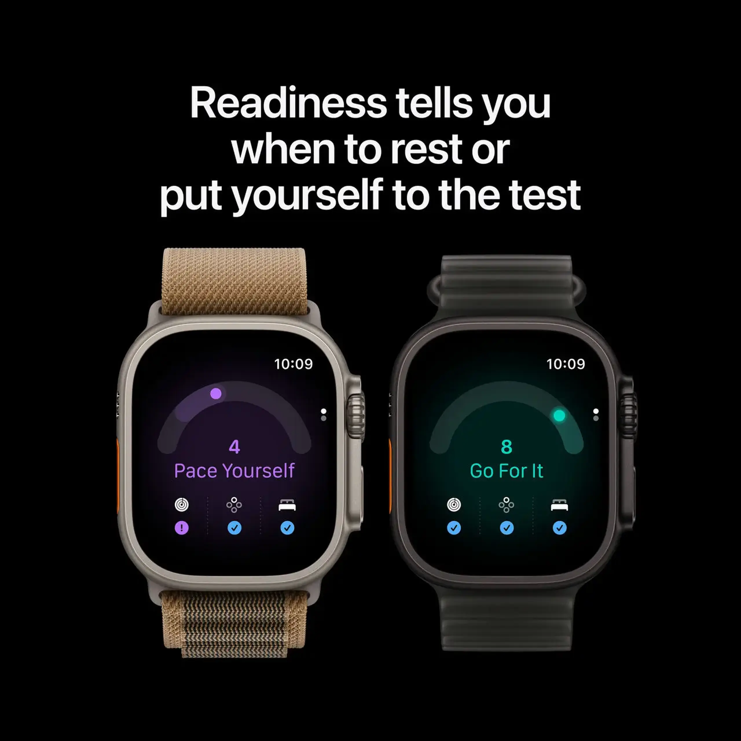 Ceas inteligent Apple Watch Ultra 4 GPS Cellular 49mm Black Titanium Case with Translucent Black Ocean Band MJAY4