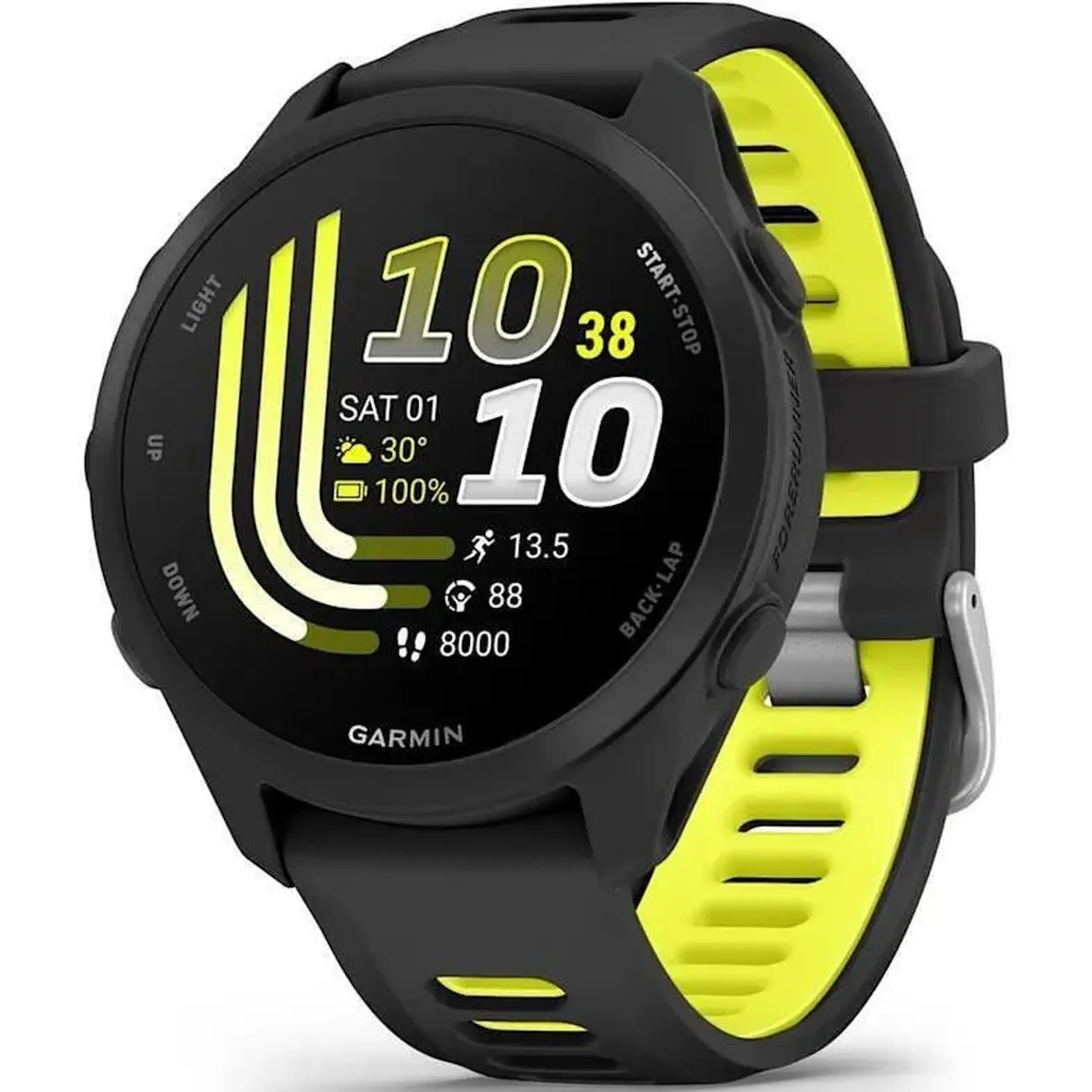 Ceas inteligent Garmin Forerunner 170, GPS, Black/Amp Yellow, WW (010-03920-00)