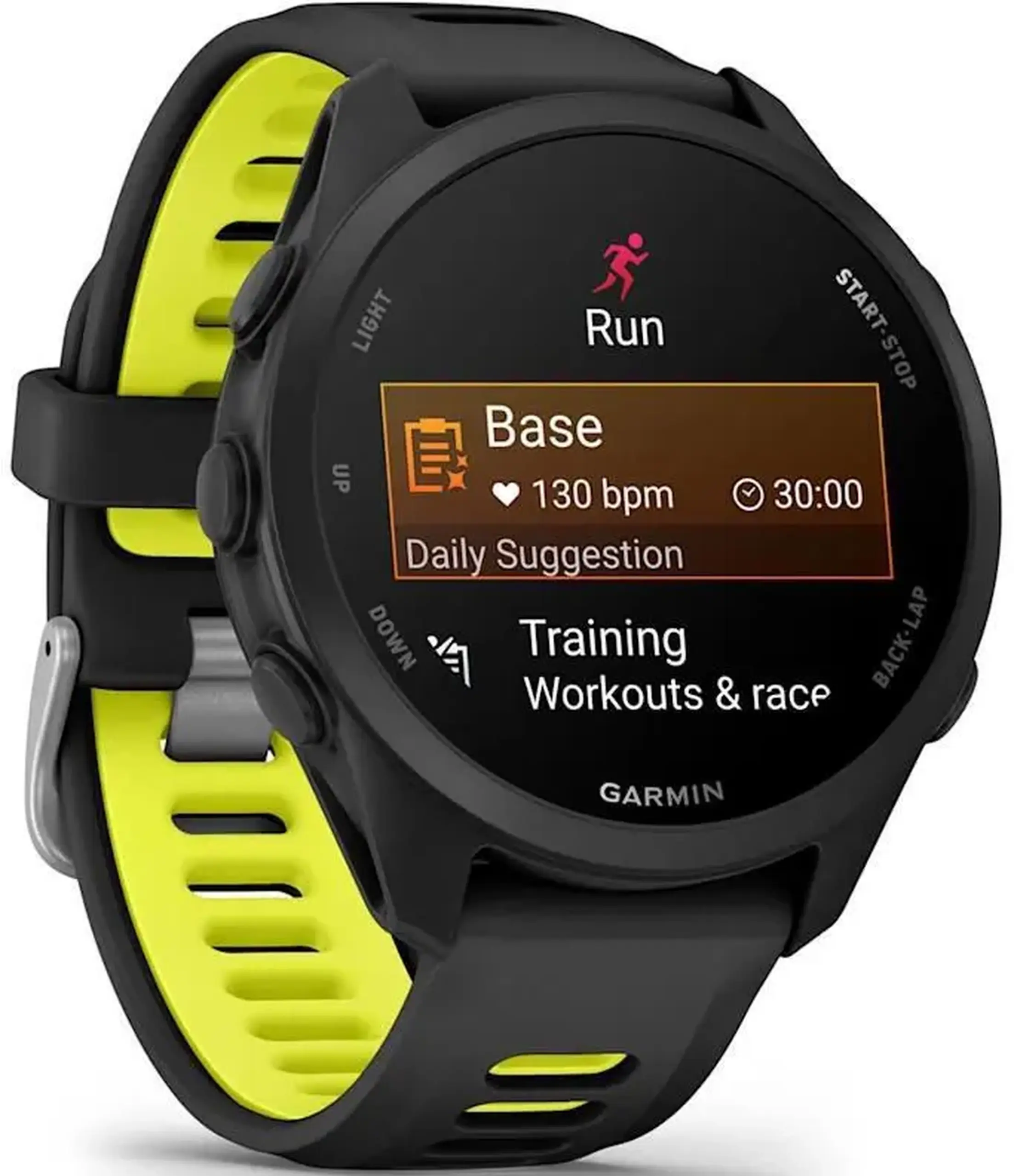 Ceas inteligent Garmin Forerunner 170, GPS, Black/Amp Yellow, WW (010-03920-00)