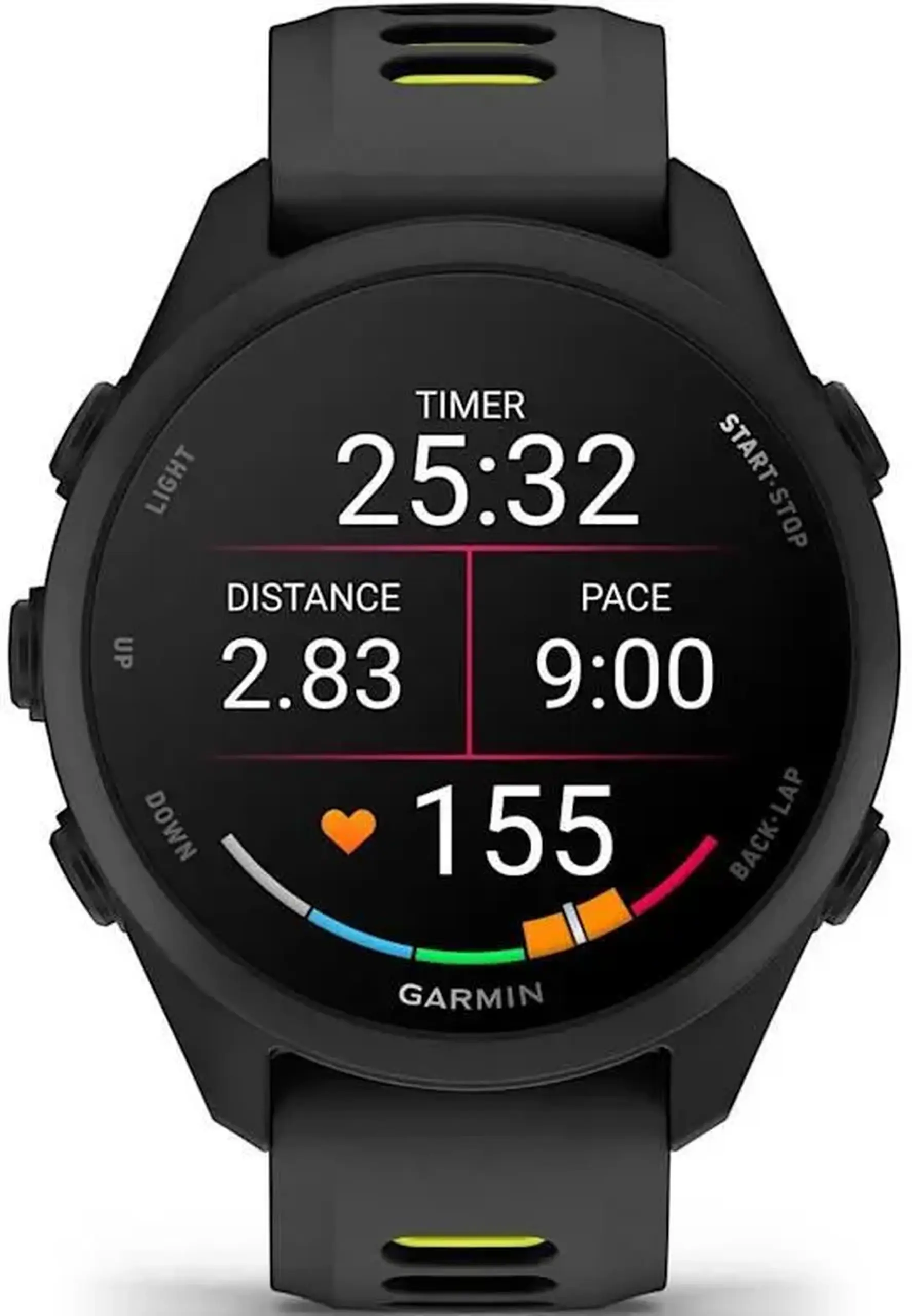Ceas inteligent Garmin Forerunner 170, GPS, Black/Amp Yellow, WW (010-03920-00)