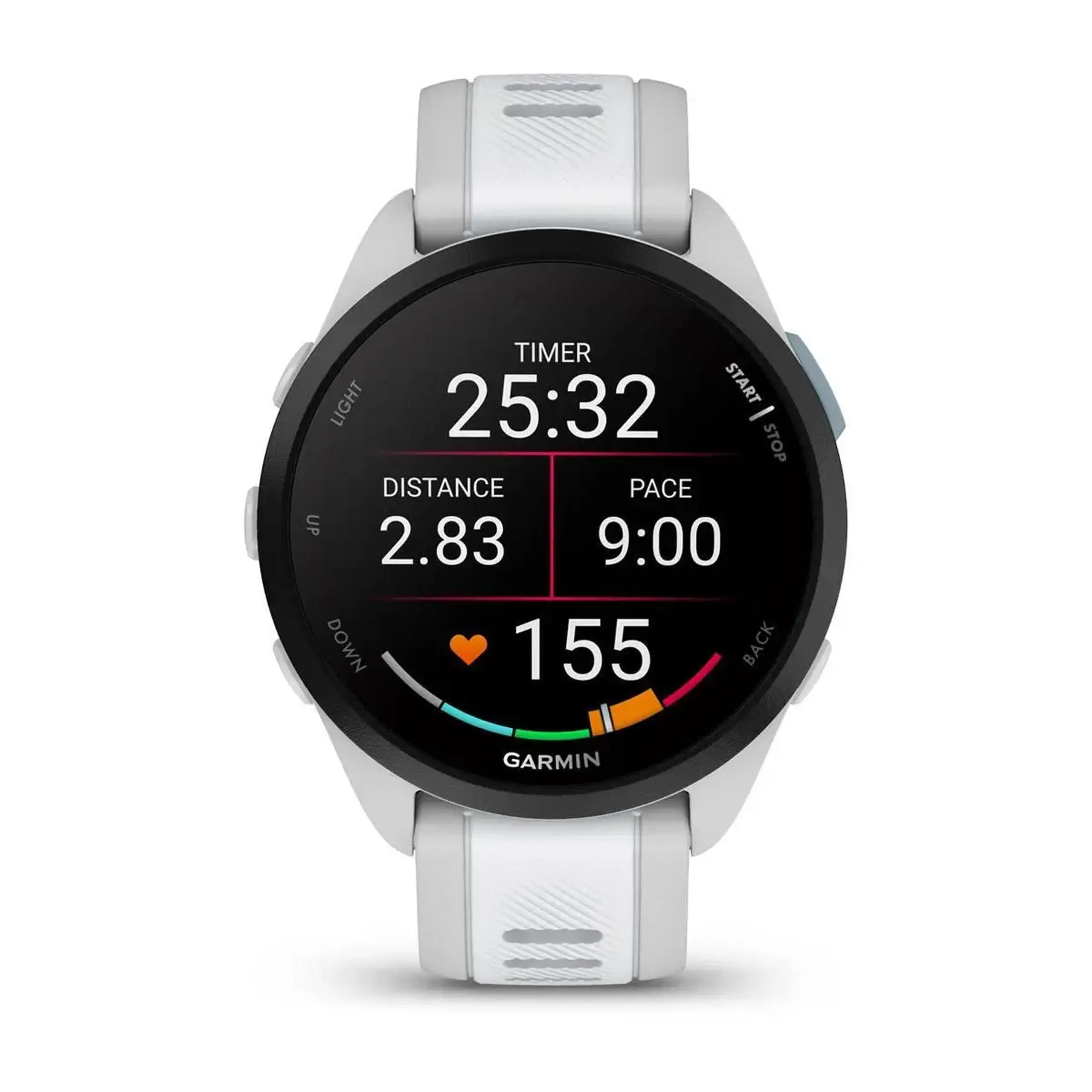 Ceas inteligent Garmin Forerunner® 165, Mist grey/Whitestone (010-02863-21)