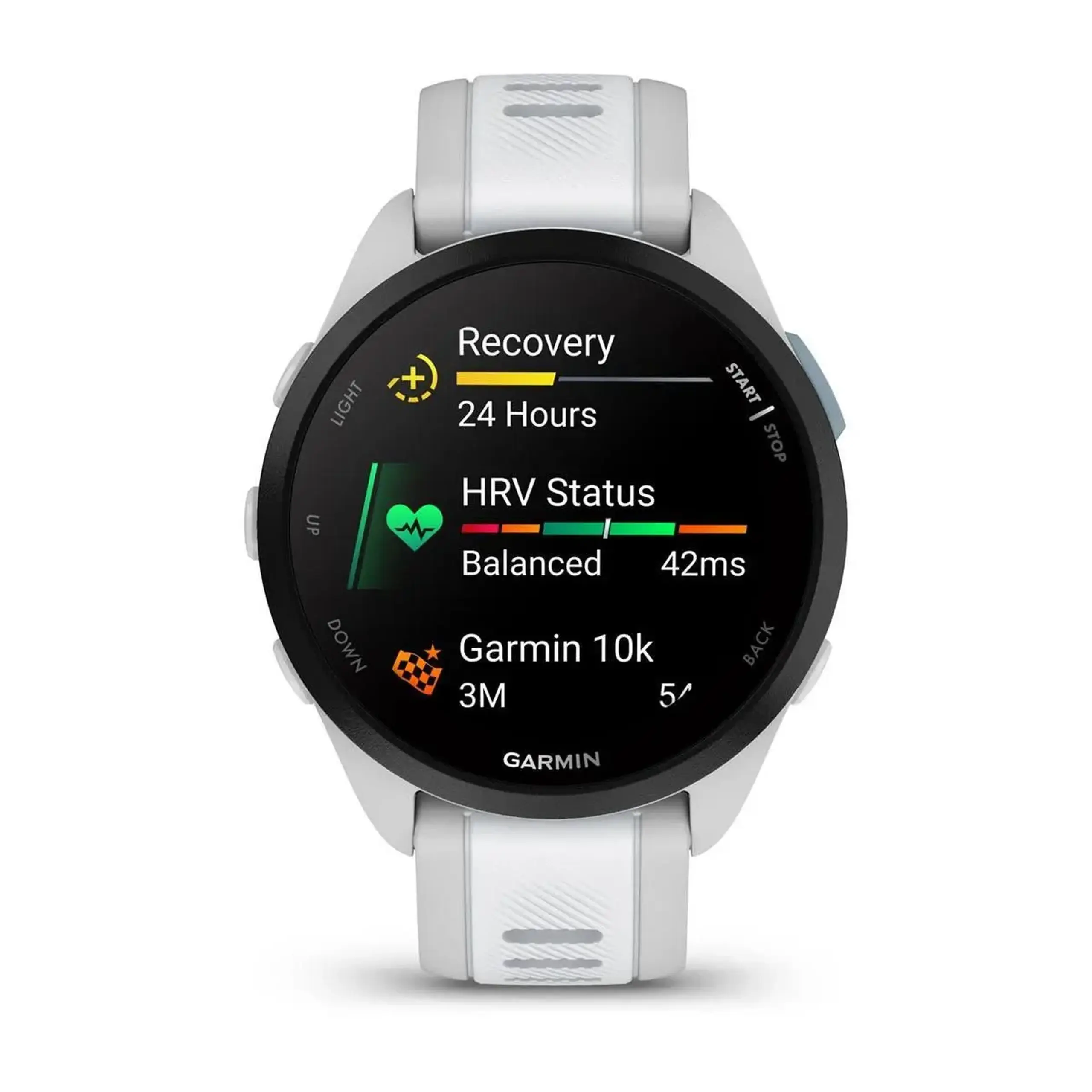 Ceas inteligent Garmin Forerunner® 165, Mist grey/Whitestone (010-02863-21)