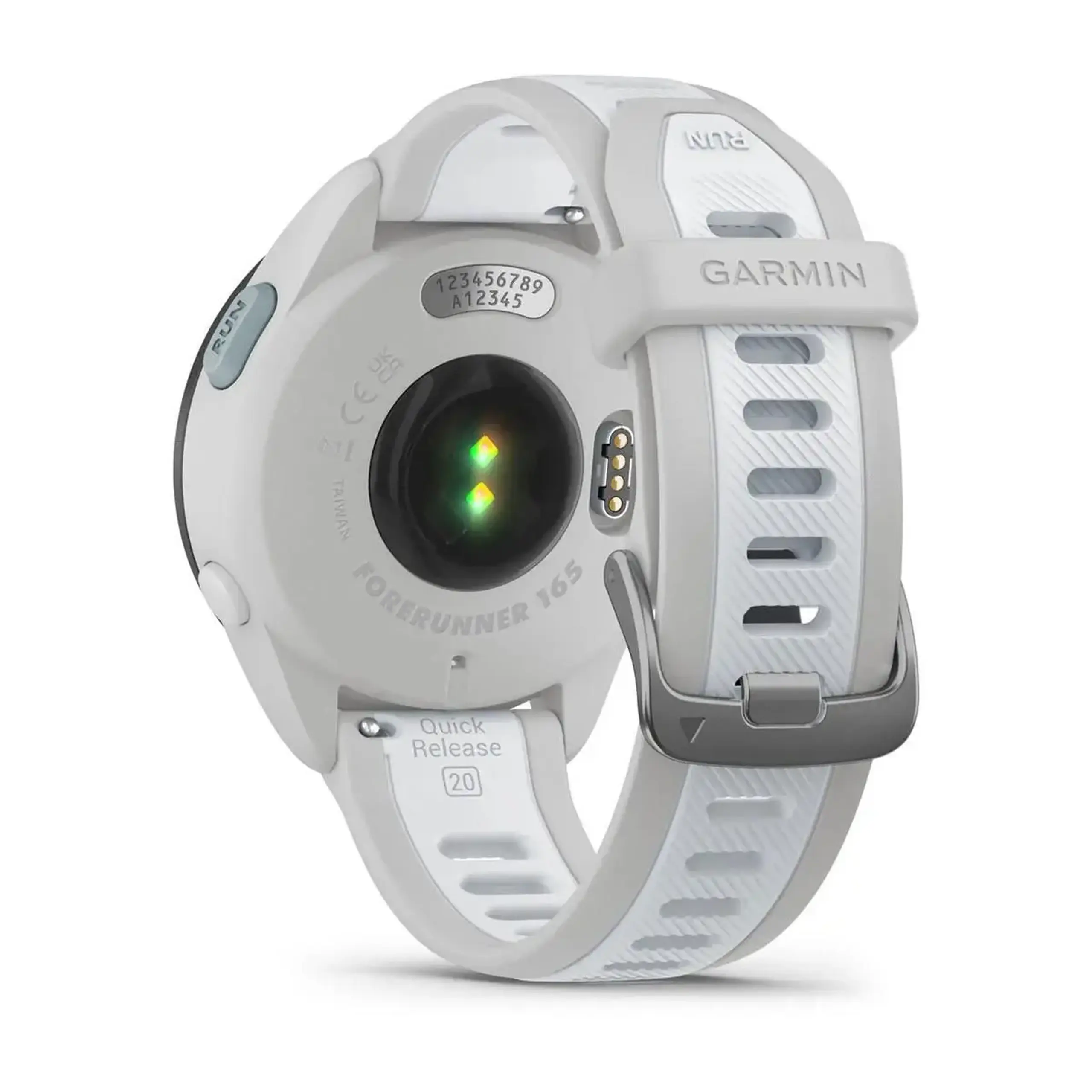 Ceas inteligent Garmin Forerunner® 165, Mist grey/Whitestone (010-02863-21)