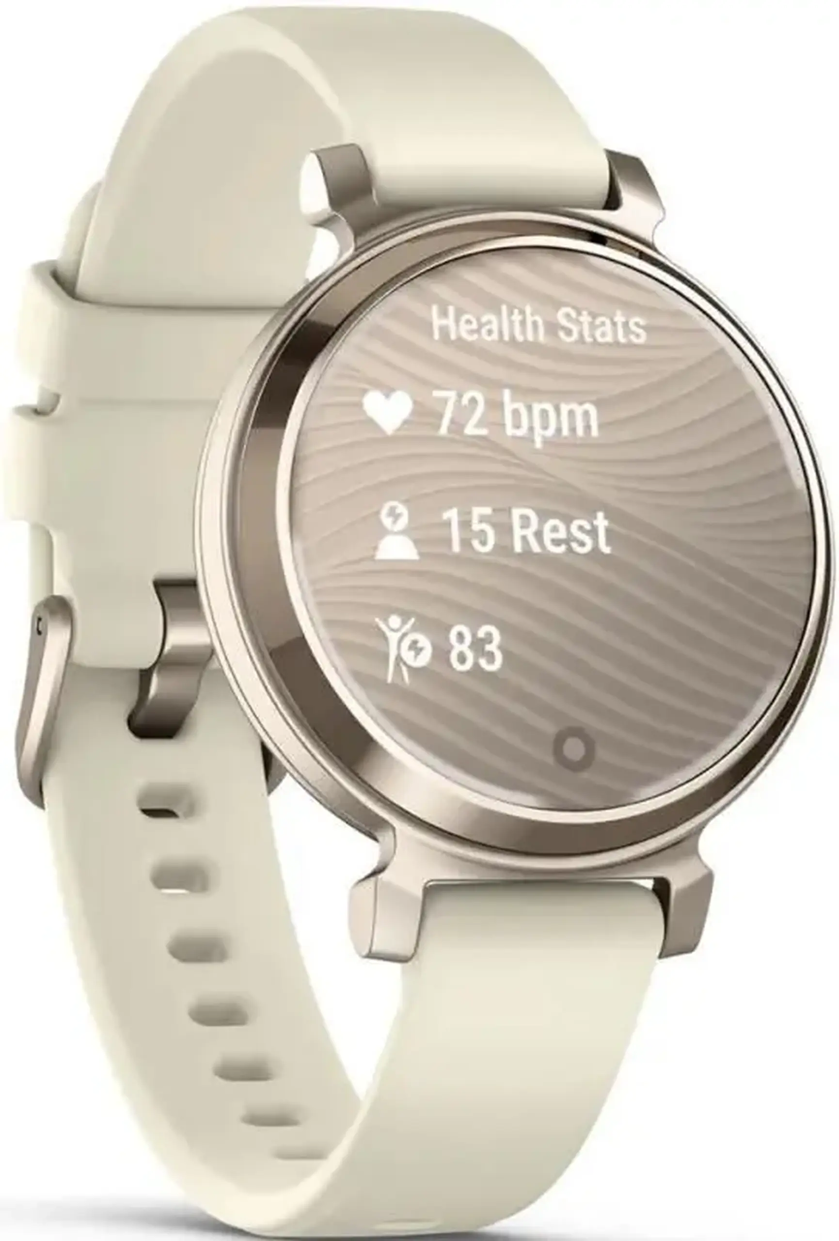 Ceas inteligent Garmin Lily® 2, Cream Gold with Coconut Silicone Band (010-02839-70)
